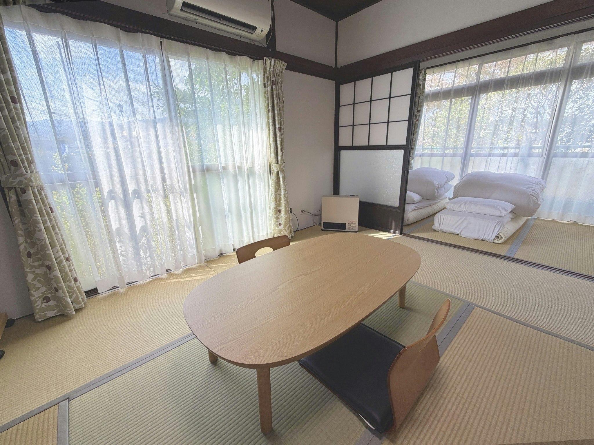 由布の湯 楽 2024年4月改装☆露天風呂(温泉)付きの100%源泉かけ流し こたつが自慢 古民家