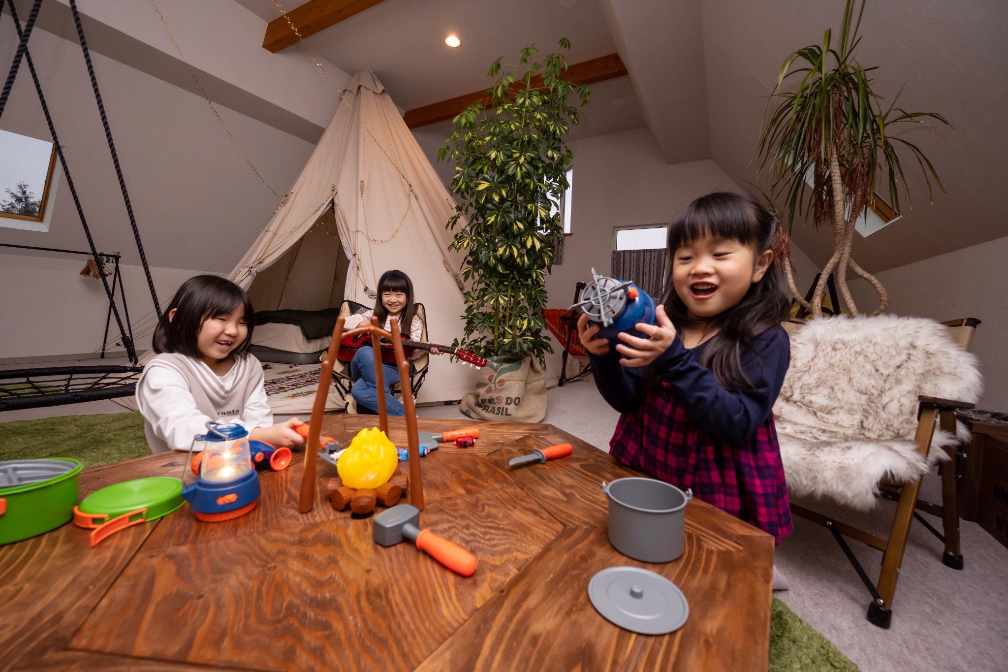 完全一棟貸し切り!【素泊まりプラン】小さなお子様連れの家族も安心!暑い夏も・寒い冬も快適キャンプ