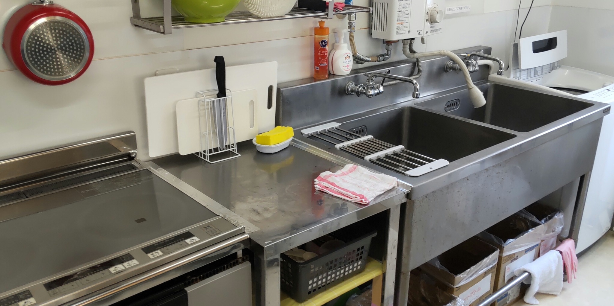 ワンちゃんと泊まれる宿です「うめハウス」平屋でオープンスペースの使い勝手の良い宿です。 