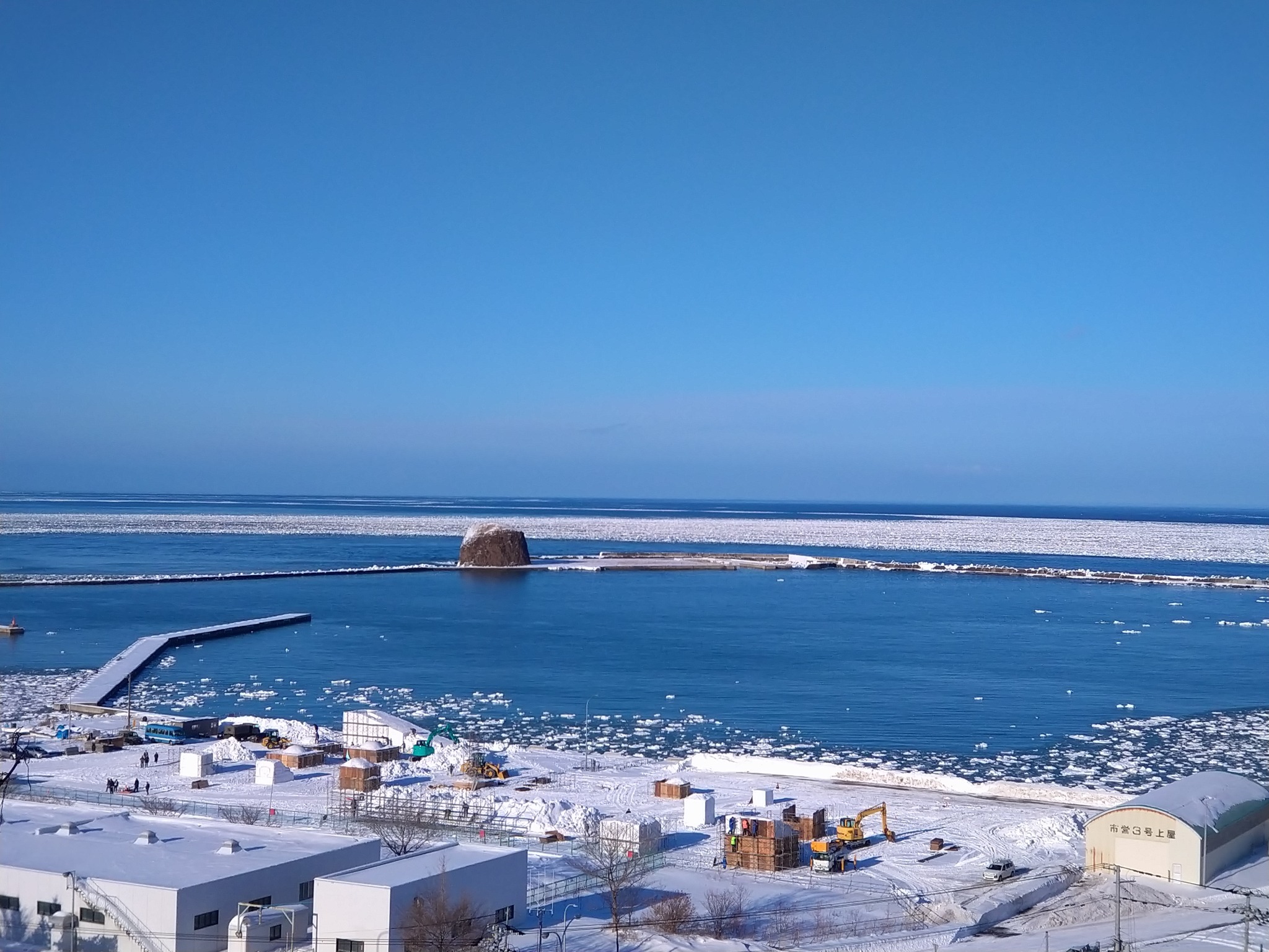 網走に流氷が来た!