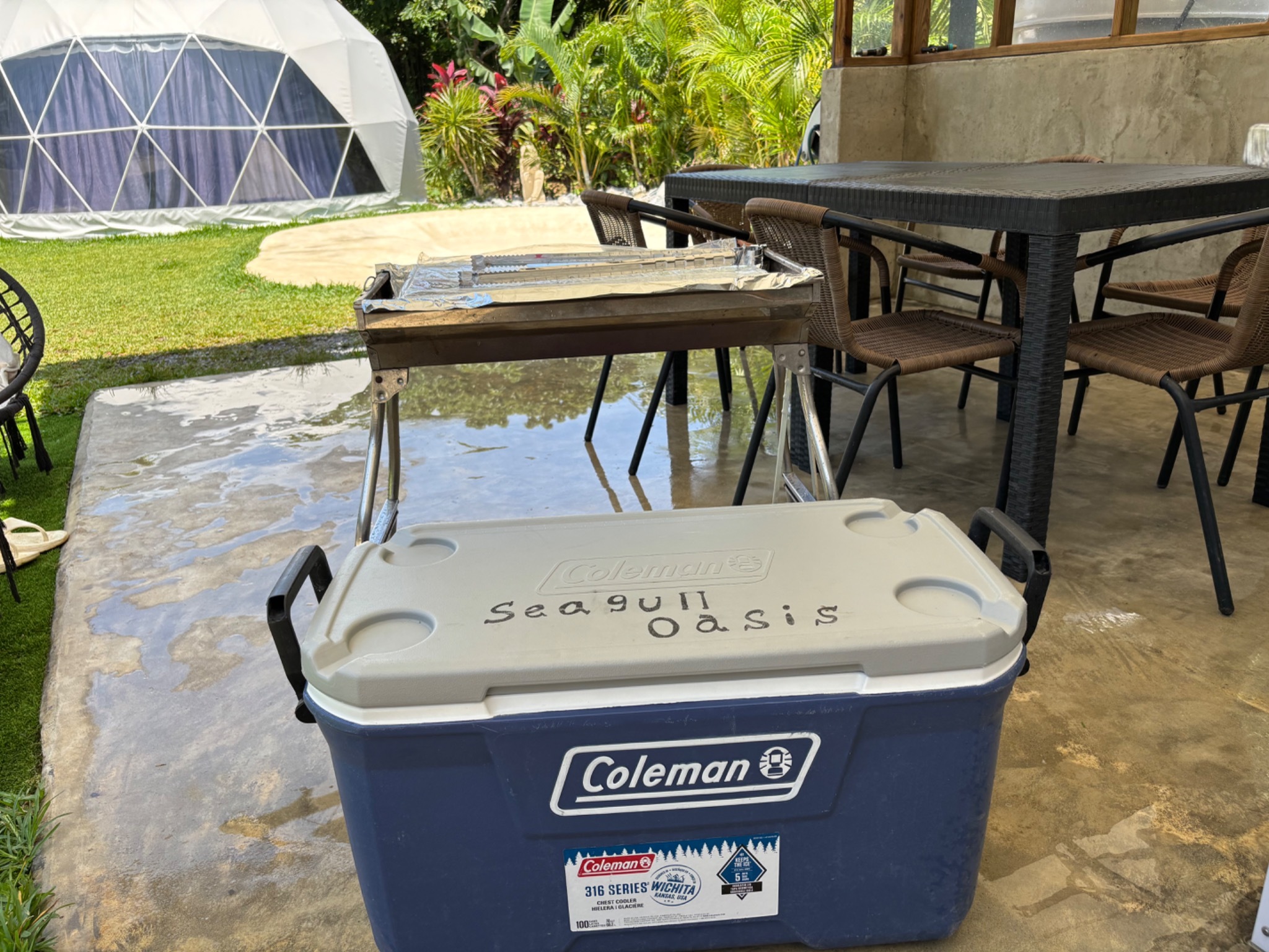 美ら海水族館はスグ近く♪寝具持ち込みで追加人数無料!!プール付きプライベートグランピング場!!