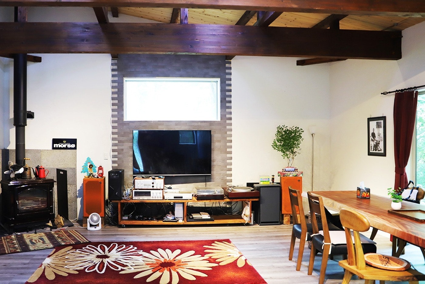 薪ストーブ&畳のある部屋
