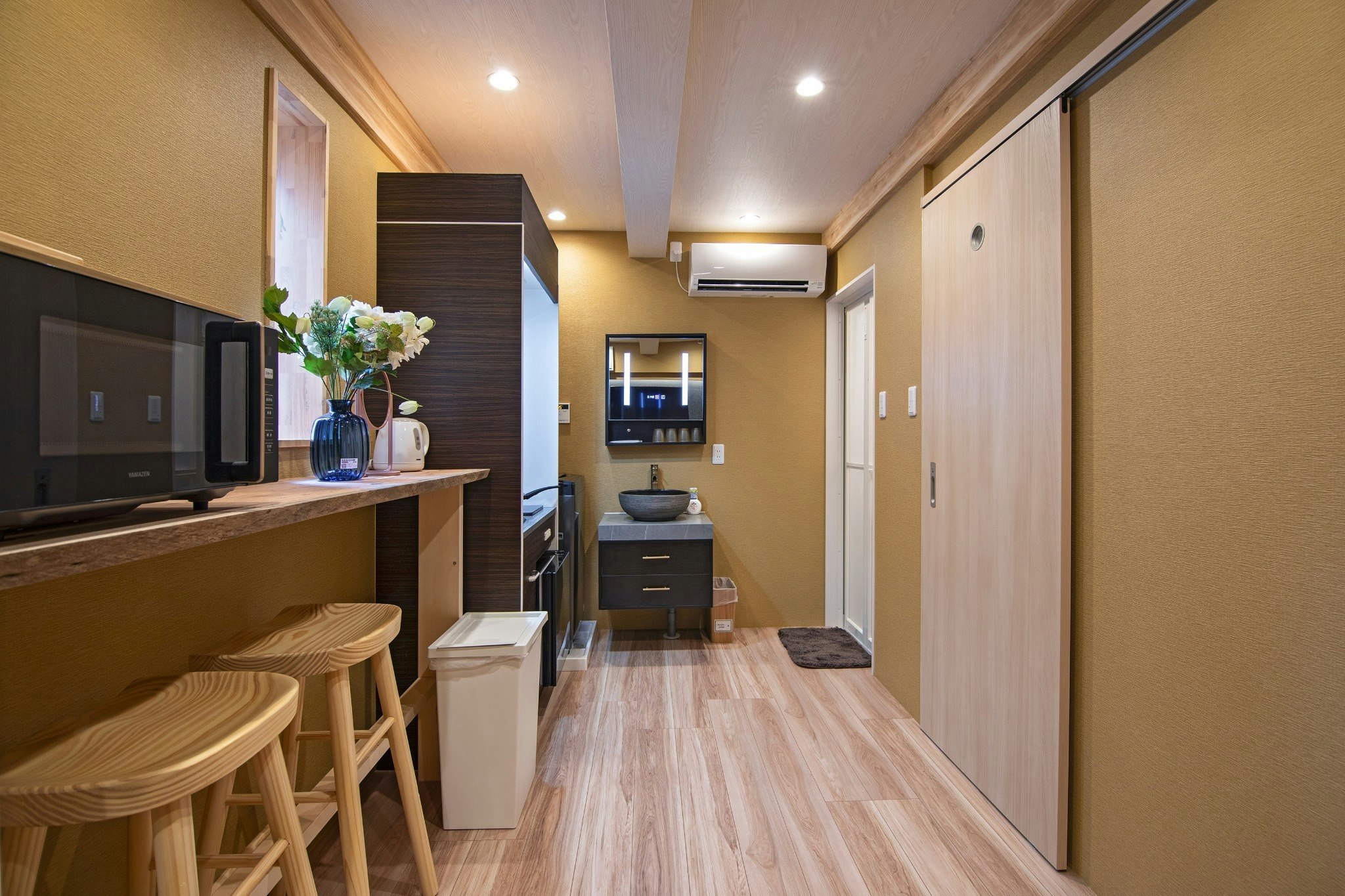 旅タイム・雪月花 room A,1つの寝室,最大3人宿泊可能,天下茶屋徒歩6分、関西空港まで32分