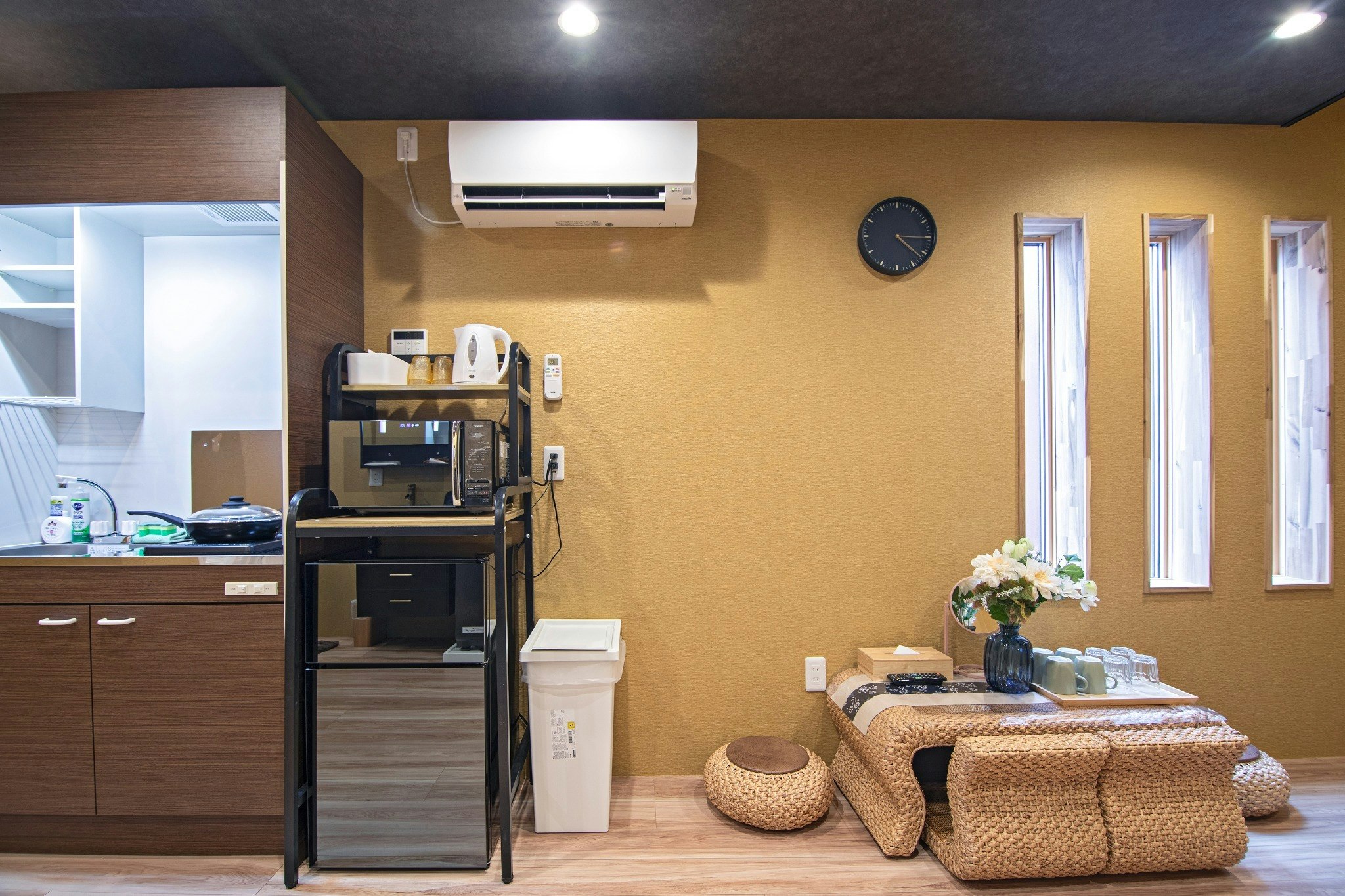旅タイム・雪月花 room B,2つの寝室,最大4人宿泊可能,天下茶屋徒歩6分、関西空港まで32分