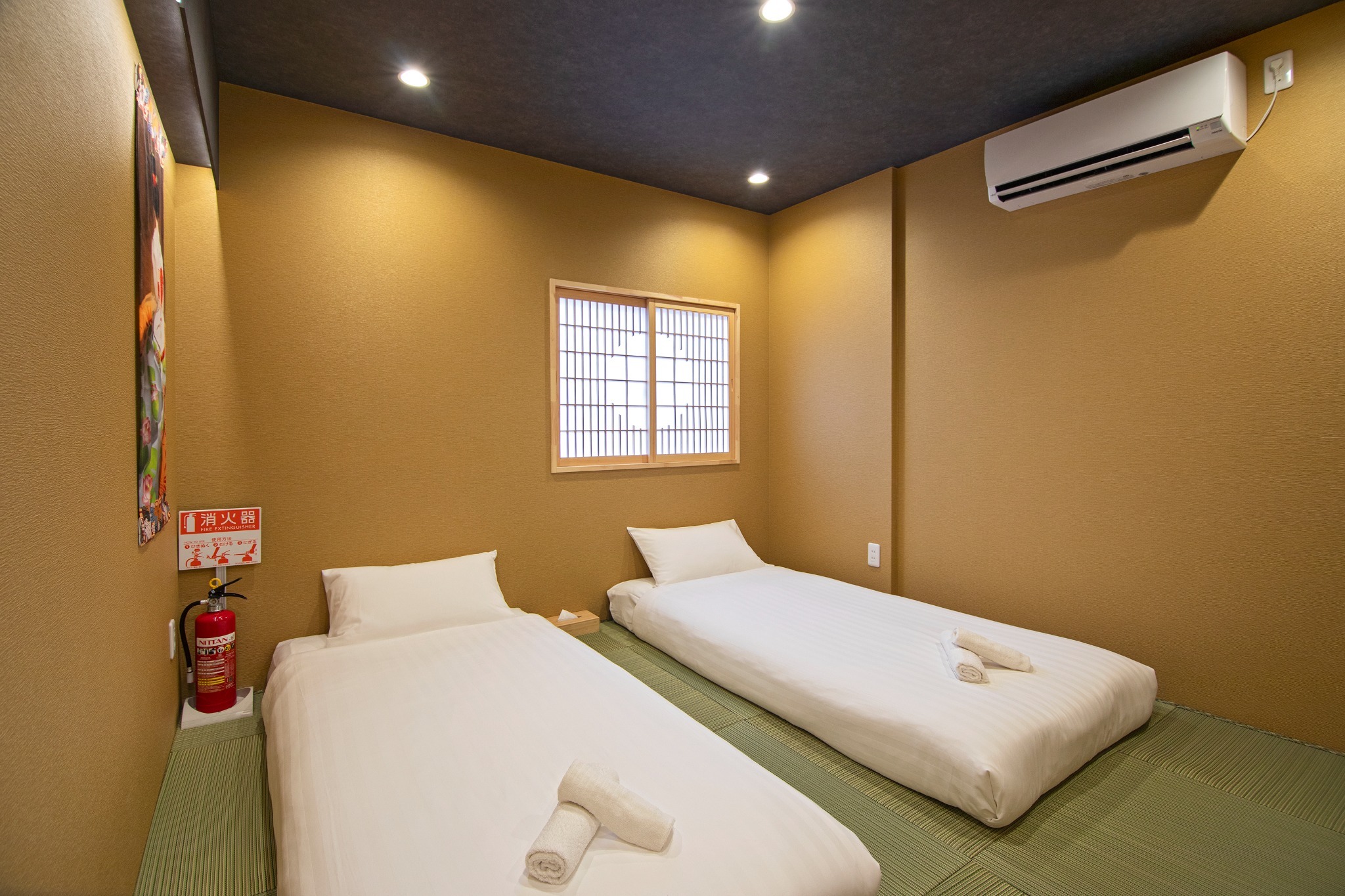 旅タイム・雪月花 room B,2つの寝室,最大4人宿泊可能,天下茶屋徒歩6分、関西空港まで32分