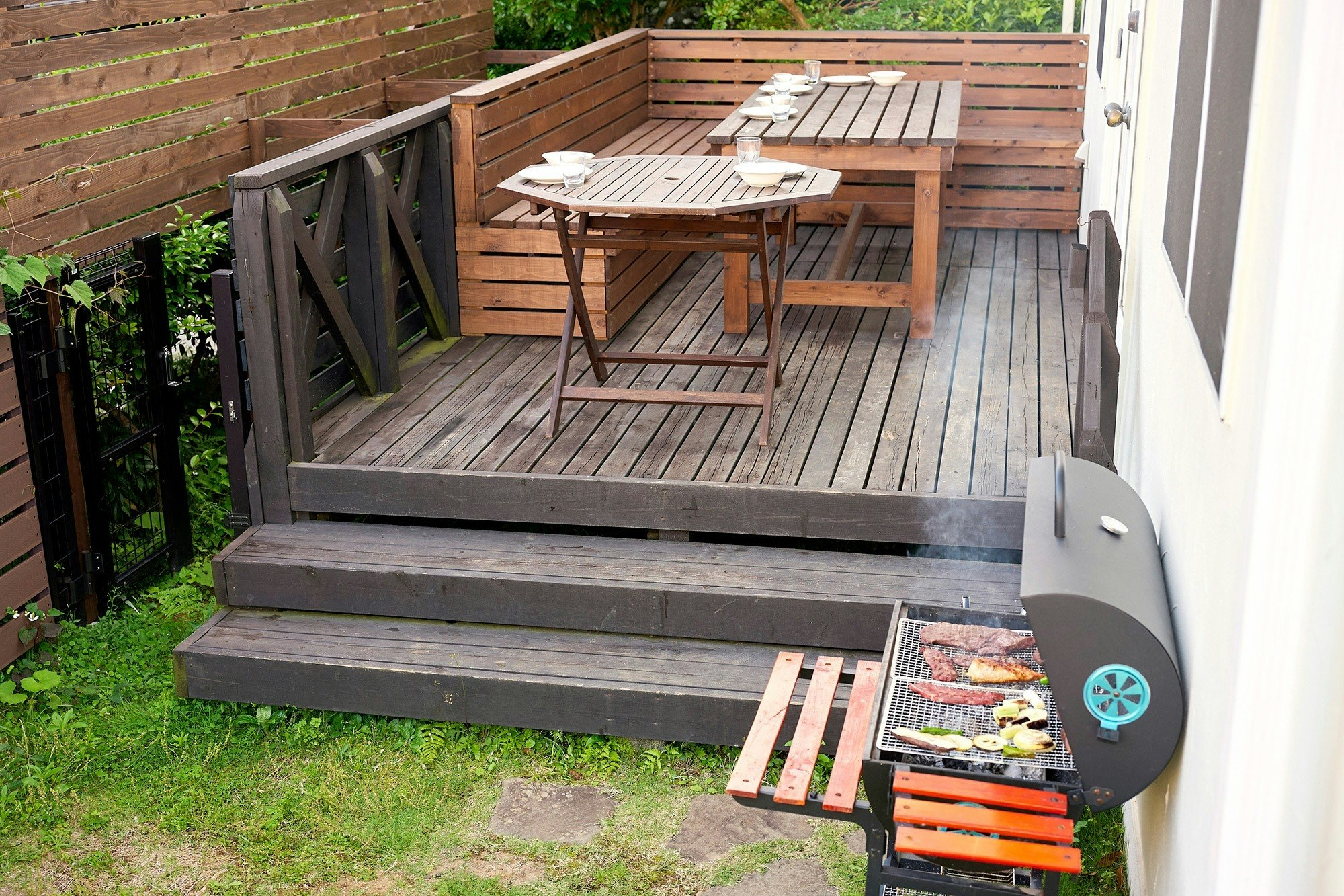  広々BBQ スペース サウナ付き!