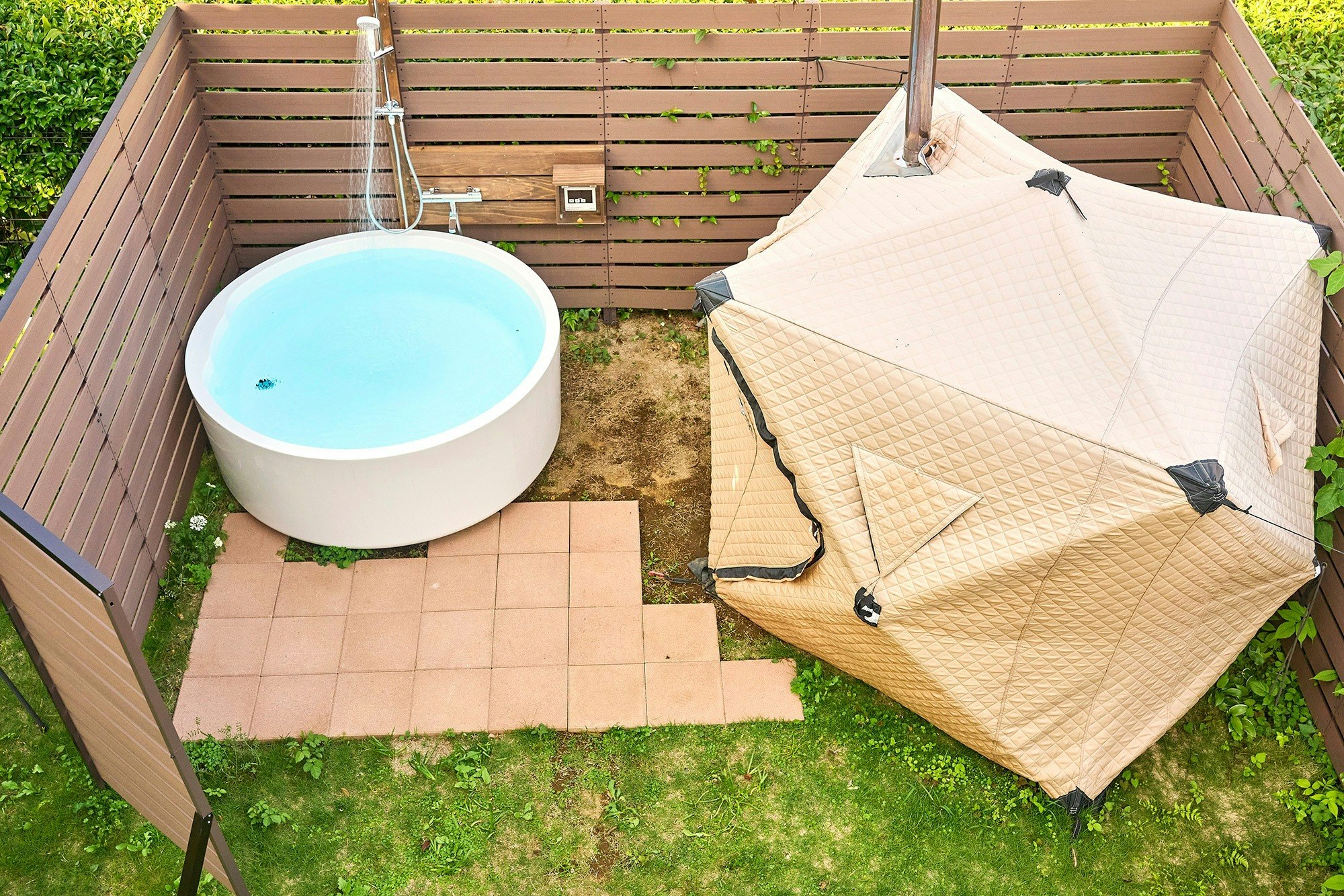  広々BBQ スペース サウナ付き!