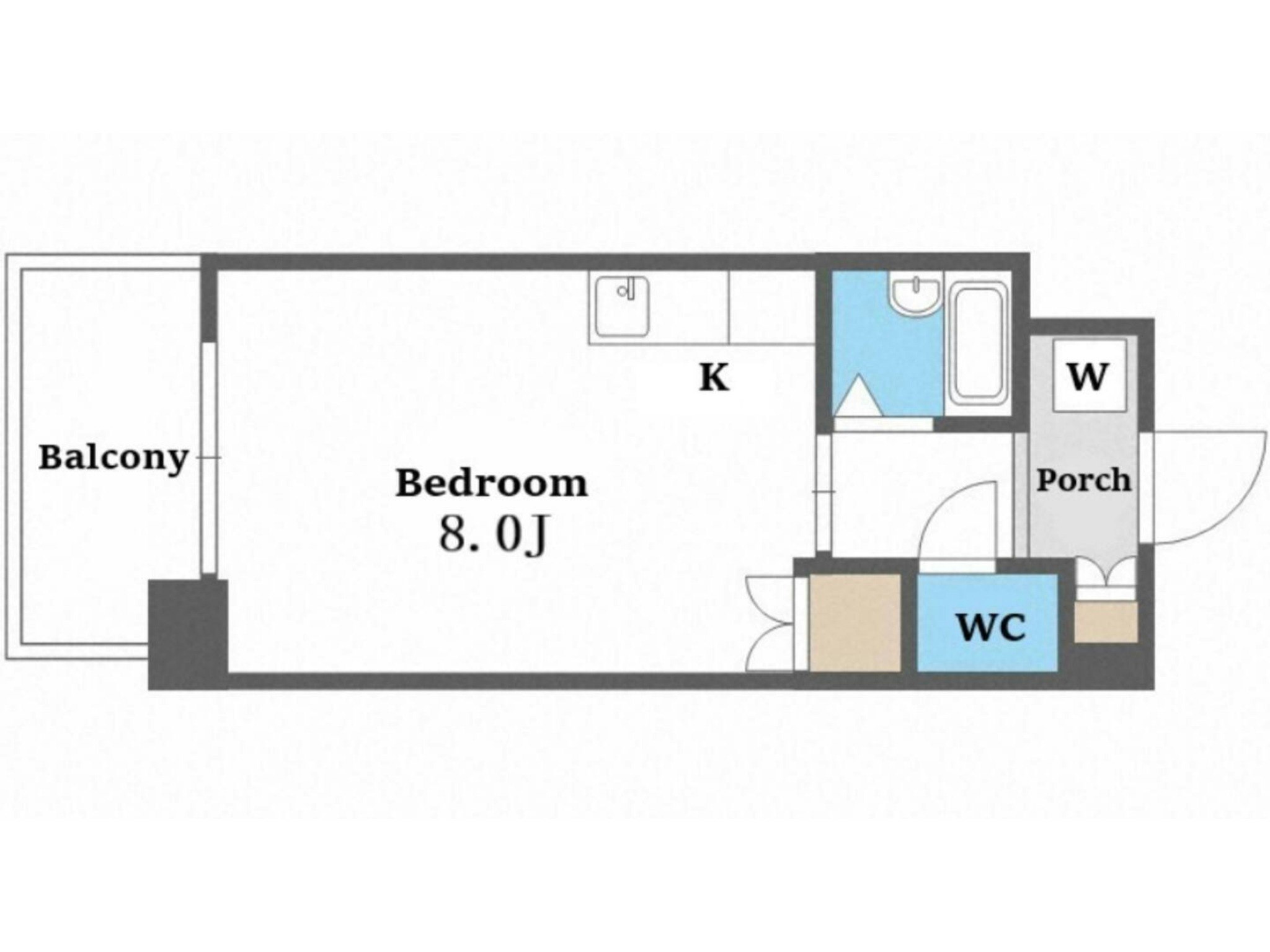 【508】最寄り駅から徒歩2分の好立地!|Wi-Fi完備|快適1Rレジデンス