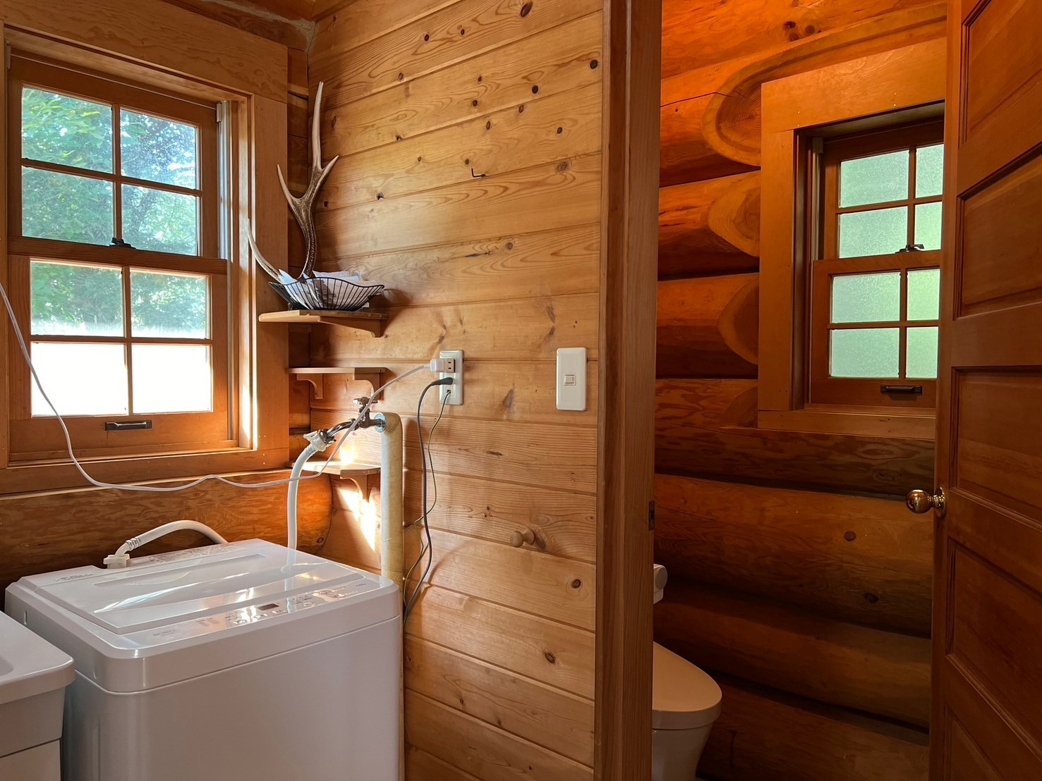 【Prime勝沼】森の中のプライベートログハウス|緑に包まれてBBQを楽しむ癒しの空間/民泊のnull