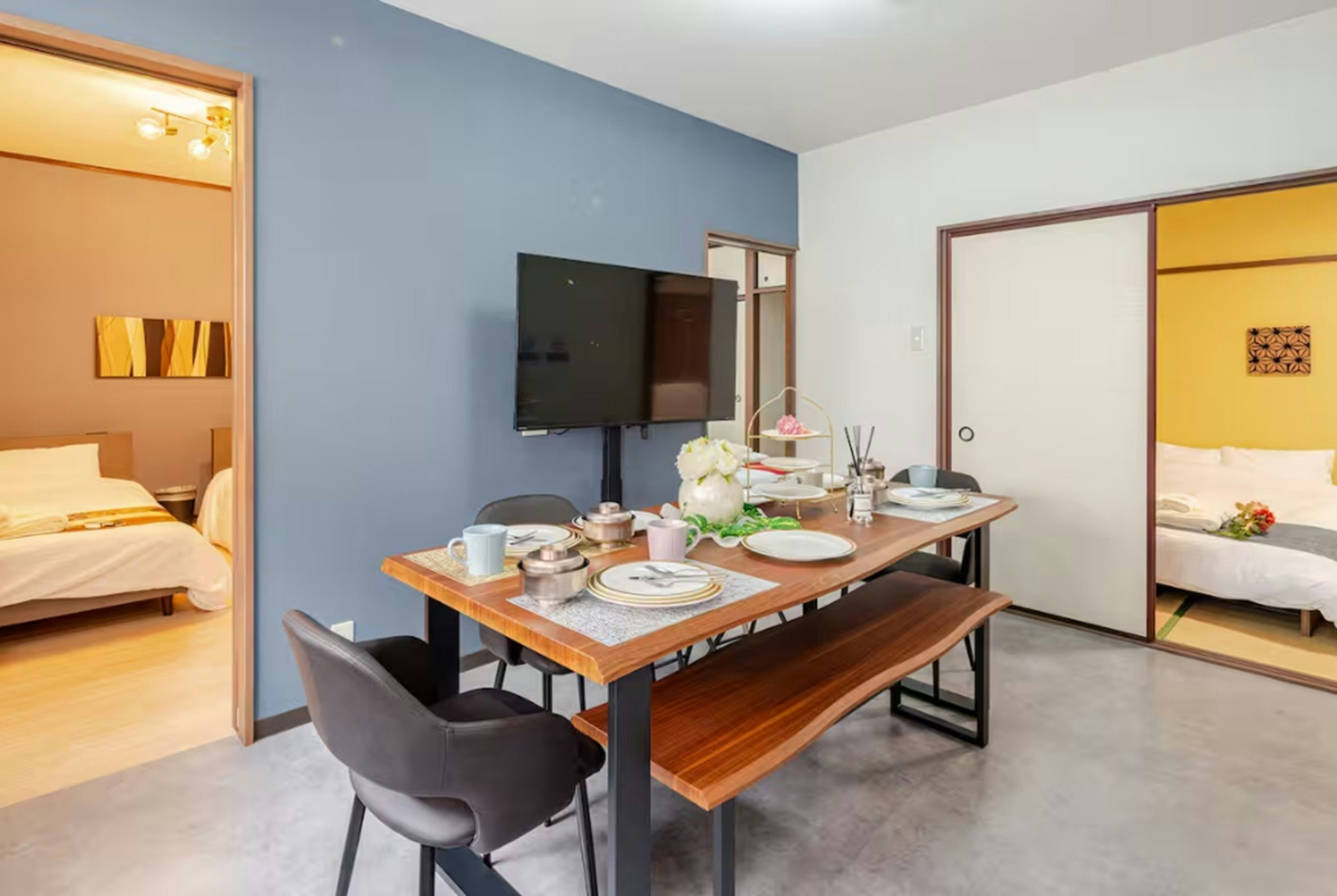 3DK 【Open】無料駐車場/USJ・難波まで電車.車10分/子連れOK