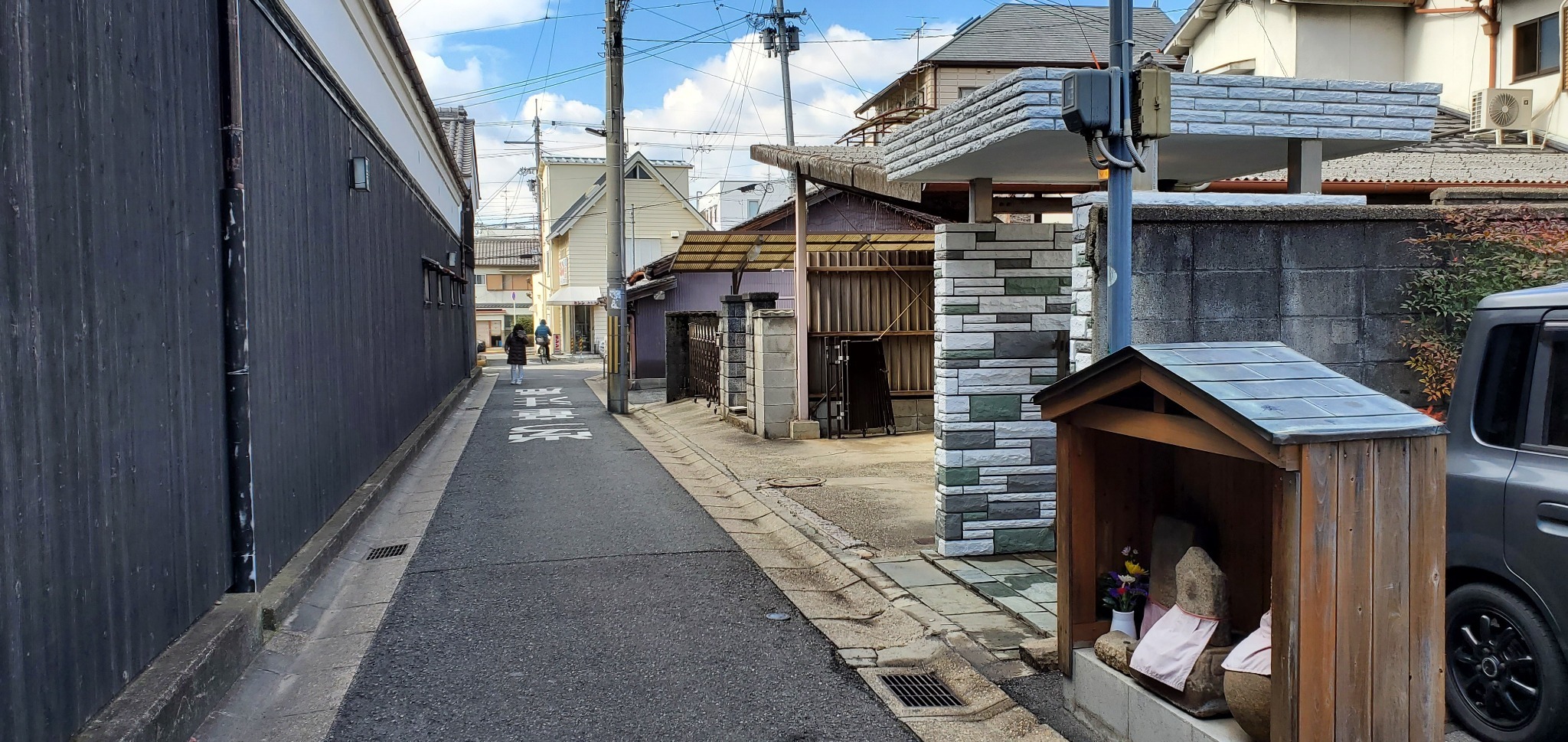 1.通り お地蔵様、古梅園