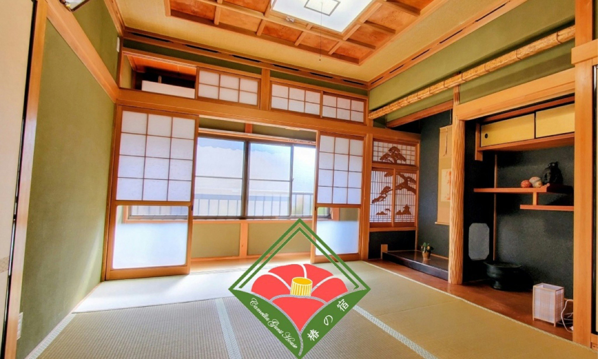 椿の宿 畳敷和の布団☆女将開催オプション・和の料理体験·抹茶体験·観光ガイド-奥山トレイル申込受付中