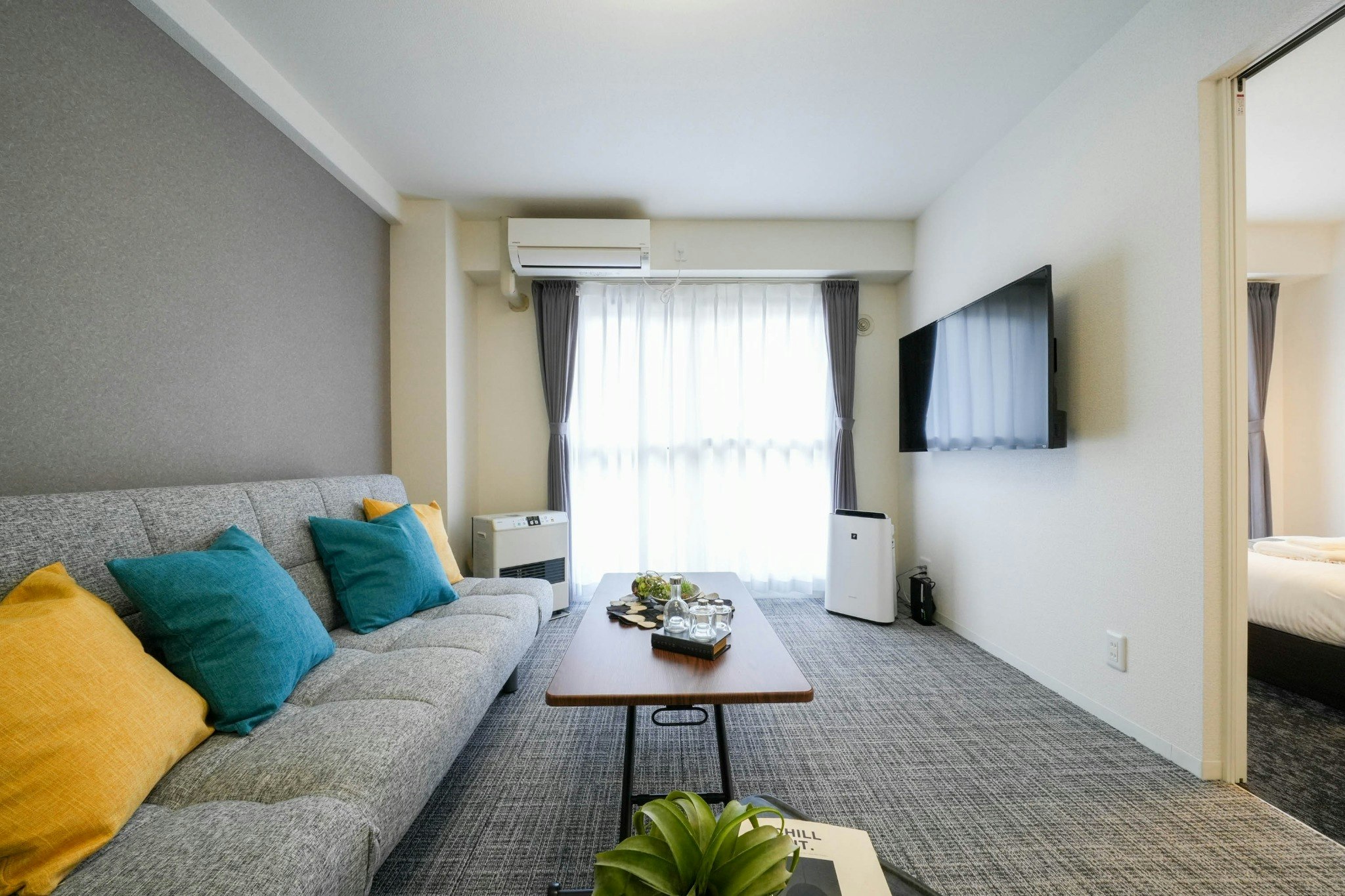 札幌中心部!2LDKの広々としたお部屋♪最大8名宿泊◎37MB901