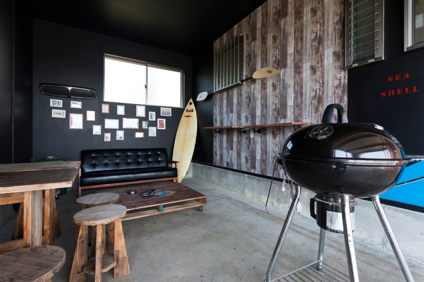 雨天時対応専用BBQ小屋(海一望) BBQ garage