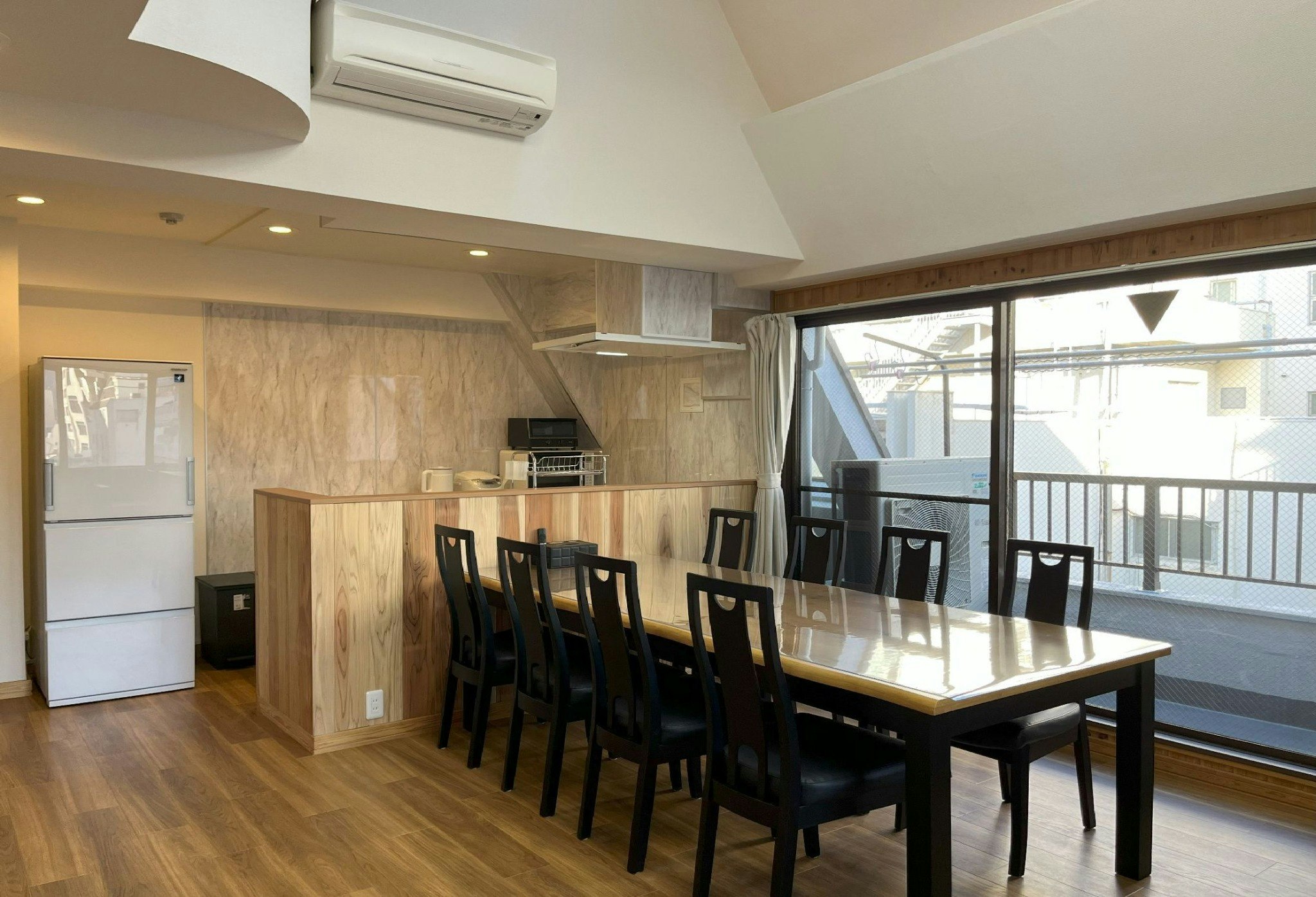 メゾネット、最大11名宿泊可能