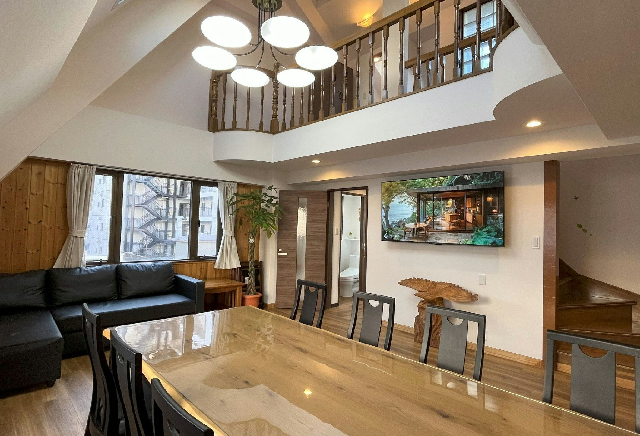 メゾネット、最大11名宿泊可能