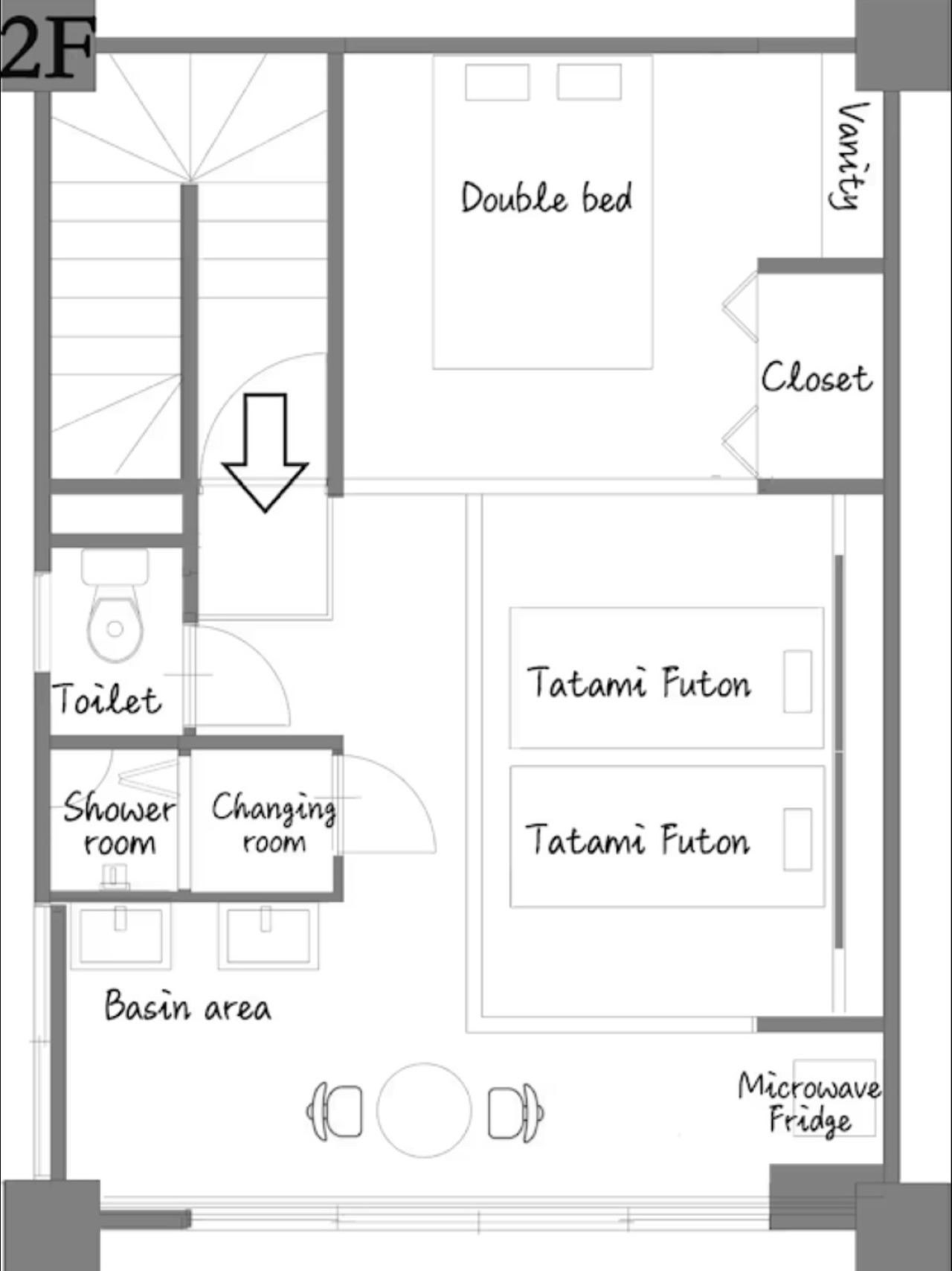 【2F】畳と光が演出する癒し空間|高松駅5分・最大4名・快適設備