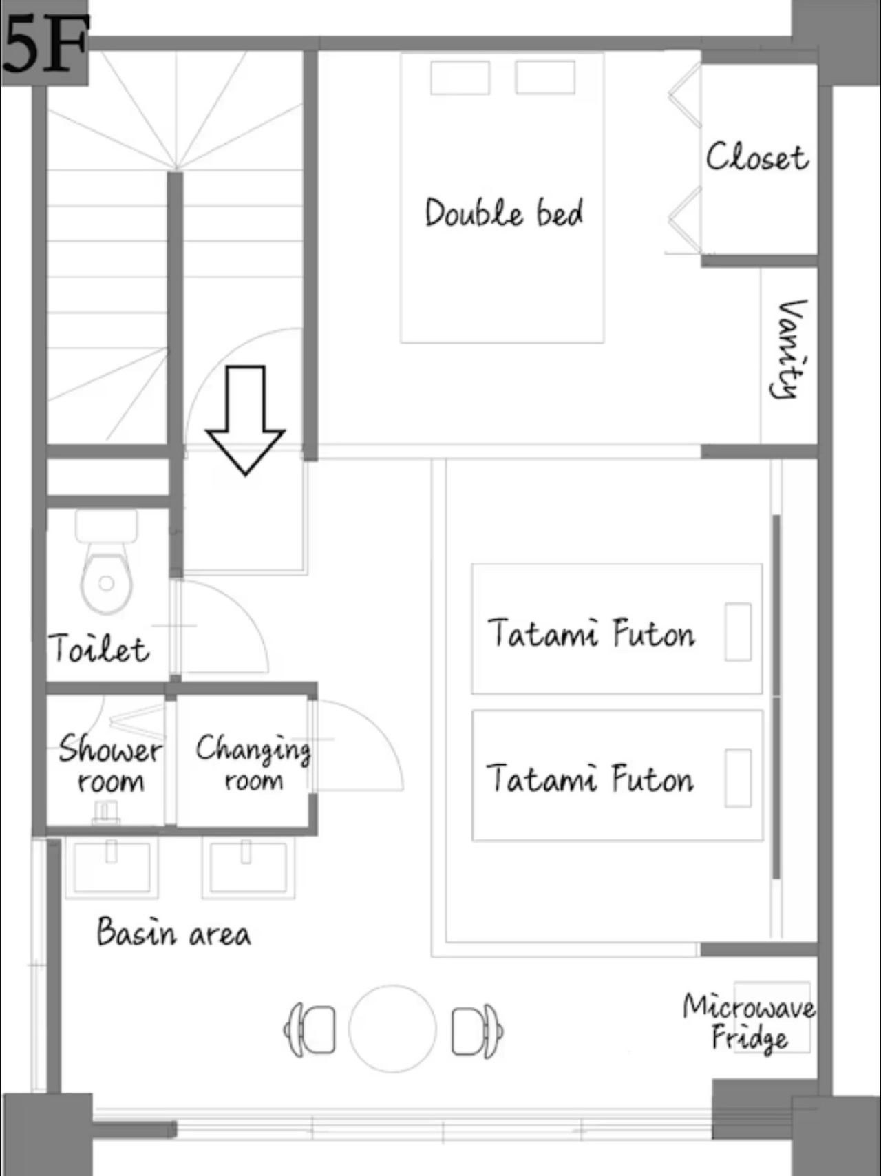 【5-6F】和洋モダン&6名可|高松駅5分・アート旅の拠点に最適