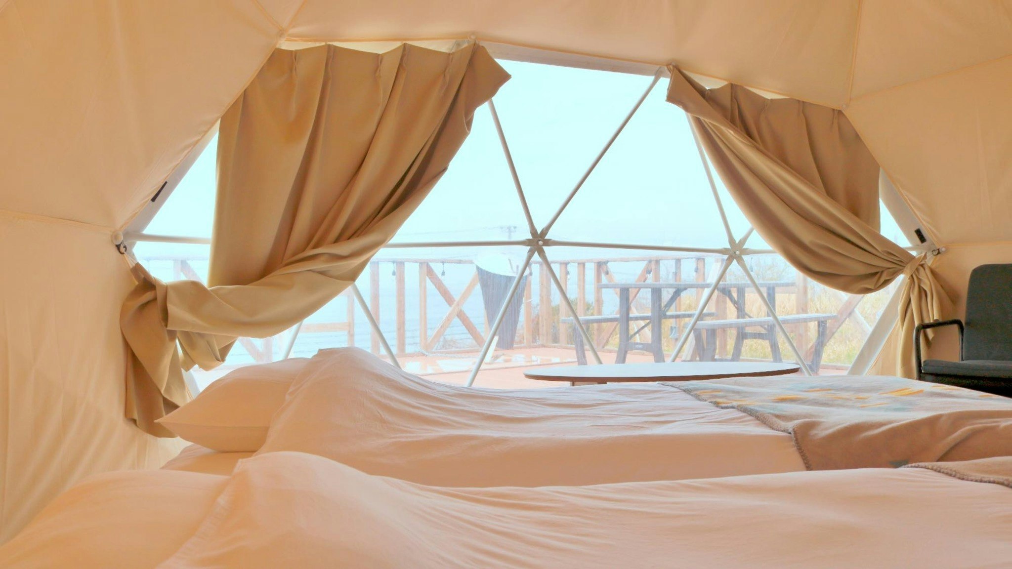 【一泊二食付き(BBQ)】【グランピング】3名定員|ジャグジー無|オーシャンビュー