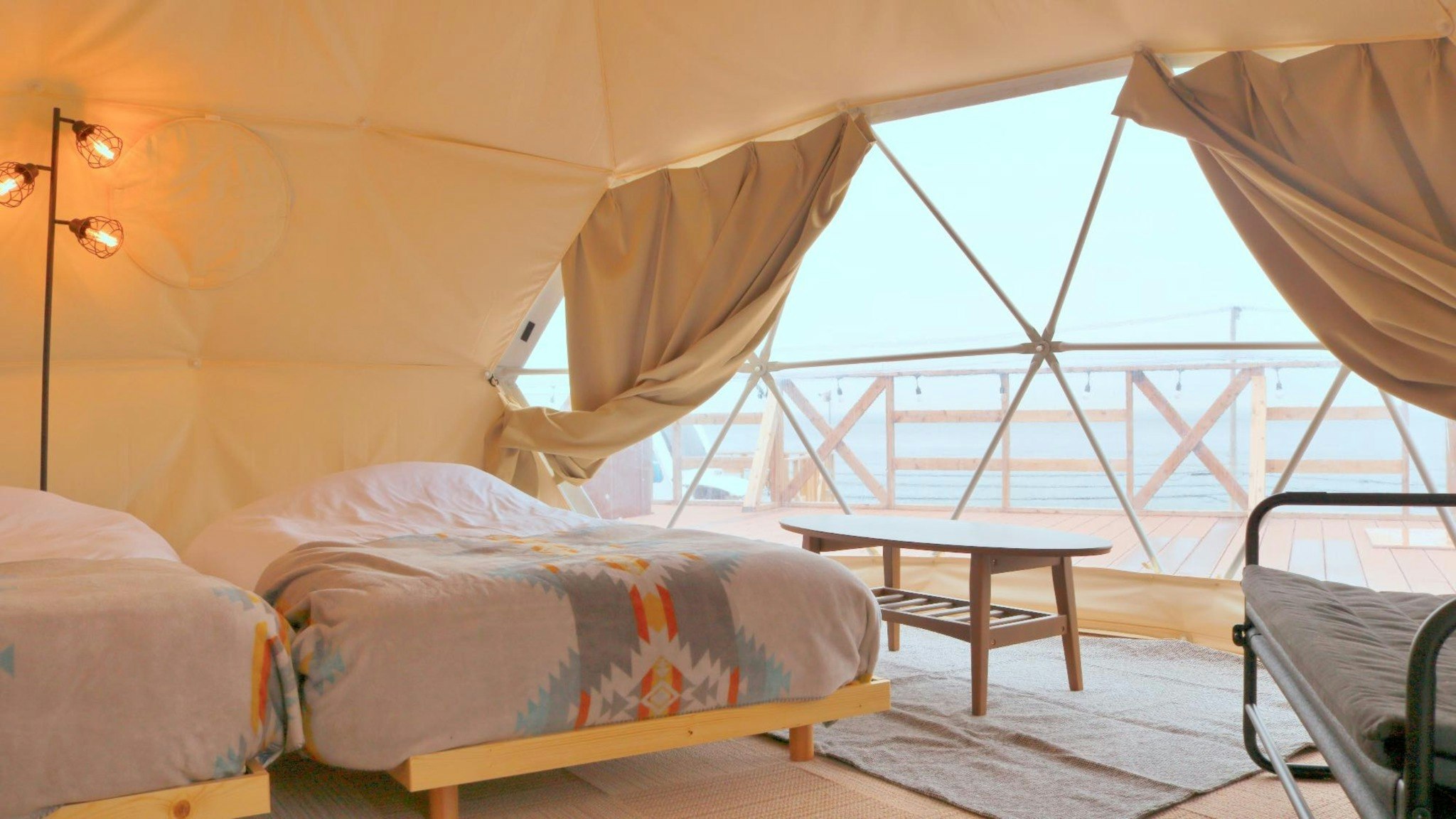 【一泊二食付き(BBQ)】【グランピング】2名定員|ジャグジー無【訳あり客室】