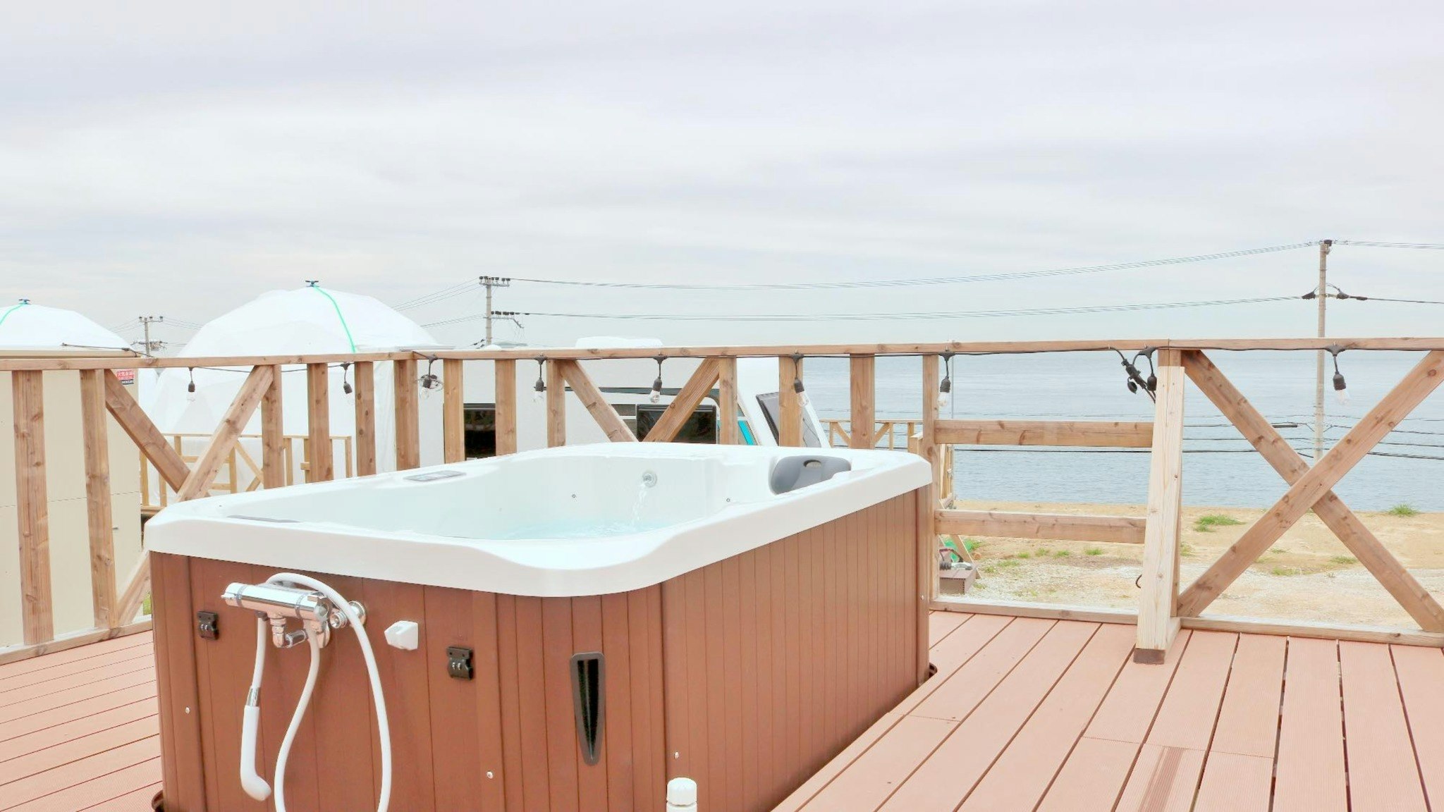 【一泊二食付き(BBQ)】【トレーラー】3名定員|ジャグジー有|オーシャンビュー