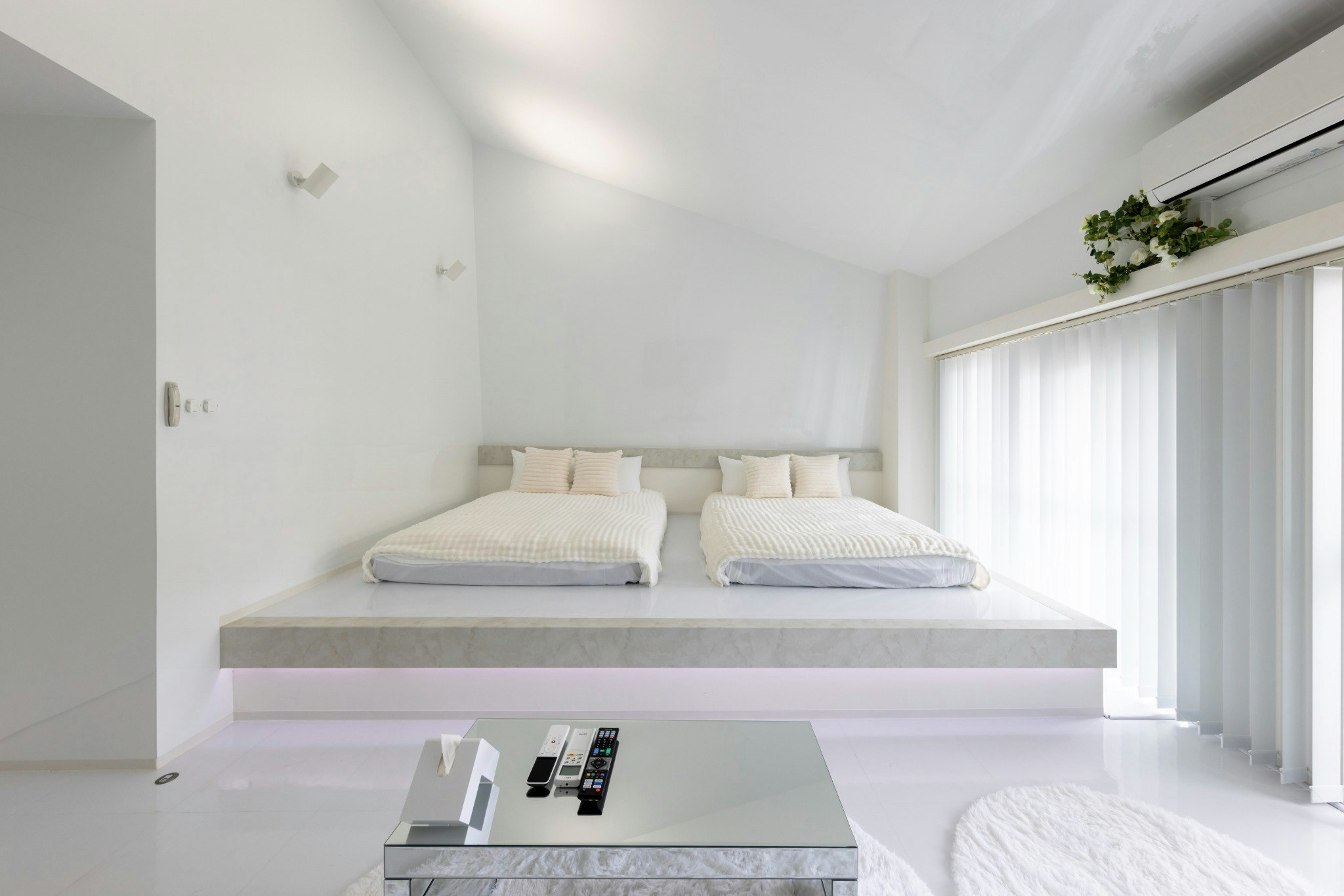 最上階・ダブルベッド2台の快適ルーム