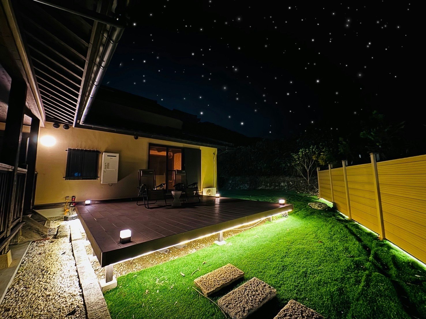 大自然のパノラマ露天風呂!!駐車場5台以上、サウナ、専用BBQ施設ペット可