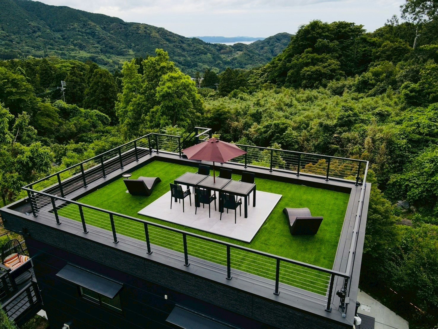 天空の麓糸島!屋上展望パノラマ、露天風呂絶景サウナ、BBQ ペット可、16人、駐車場5台、花鳥風月