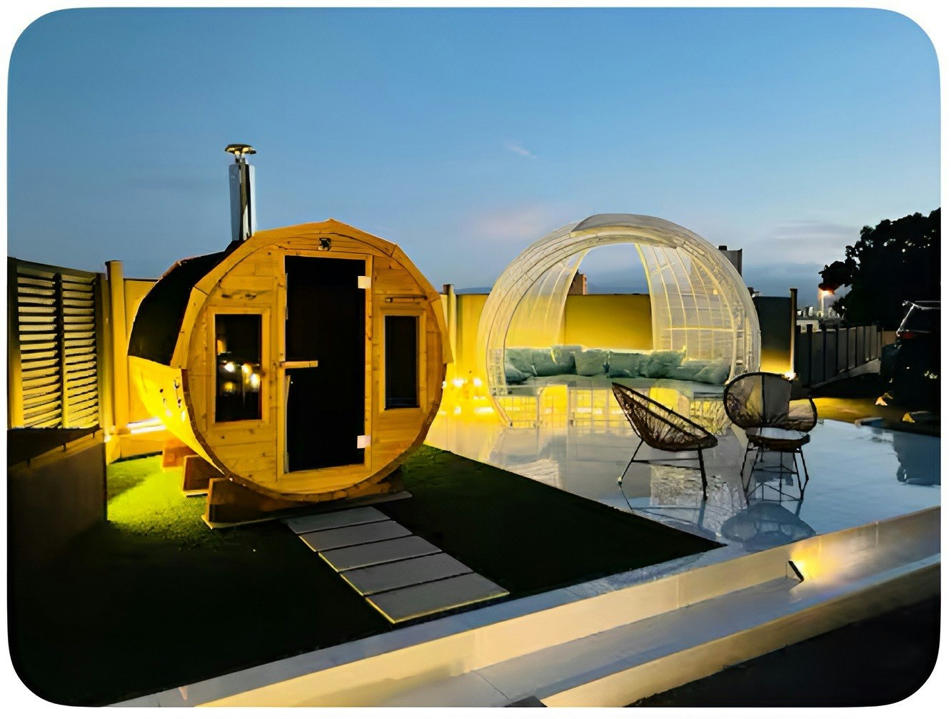 New!Luxury Hills 室内外1500m2超絶景パティオサウナBBQ駐車場4台プール、ペッ