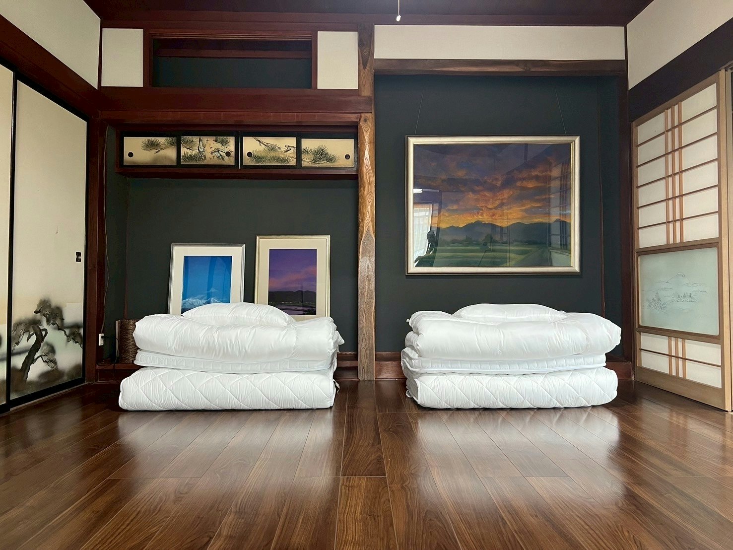 田園風景に囲まれた一軒家、満天の星空がお出迎え