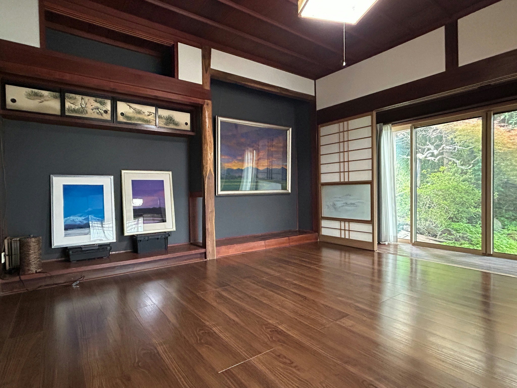 田園風景に囲まれた一軒家、満天の星空がお出迎え