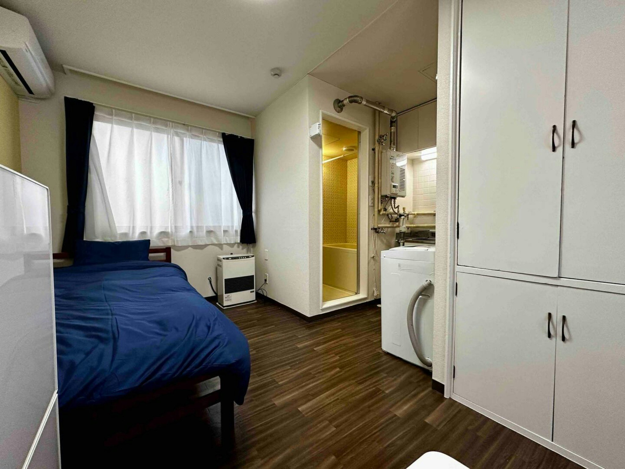 【禁煙】【2-7】地下鉄駅徒歩7分の格安アパートメント 最大2名滞在可でネット無料エアコンも完備