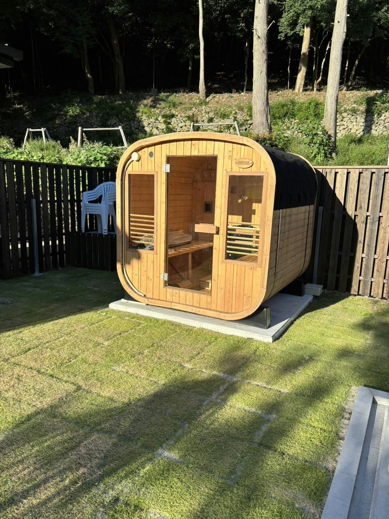 【大人数向け】(1泊2食プライベートサウナ檜風呂付)グランピング・ダイニング「太郎」