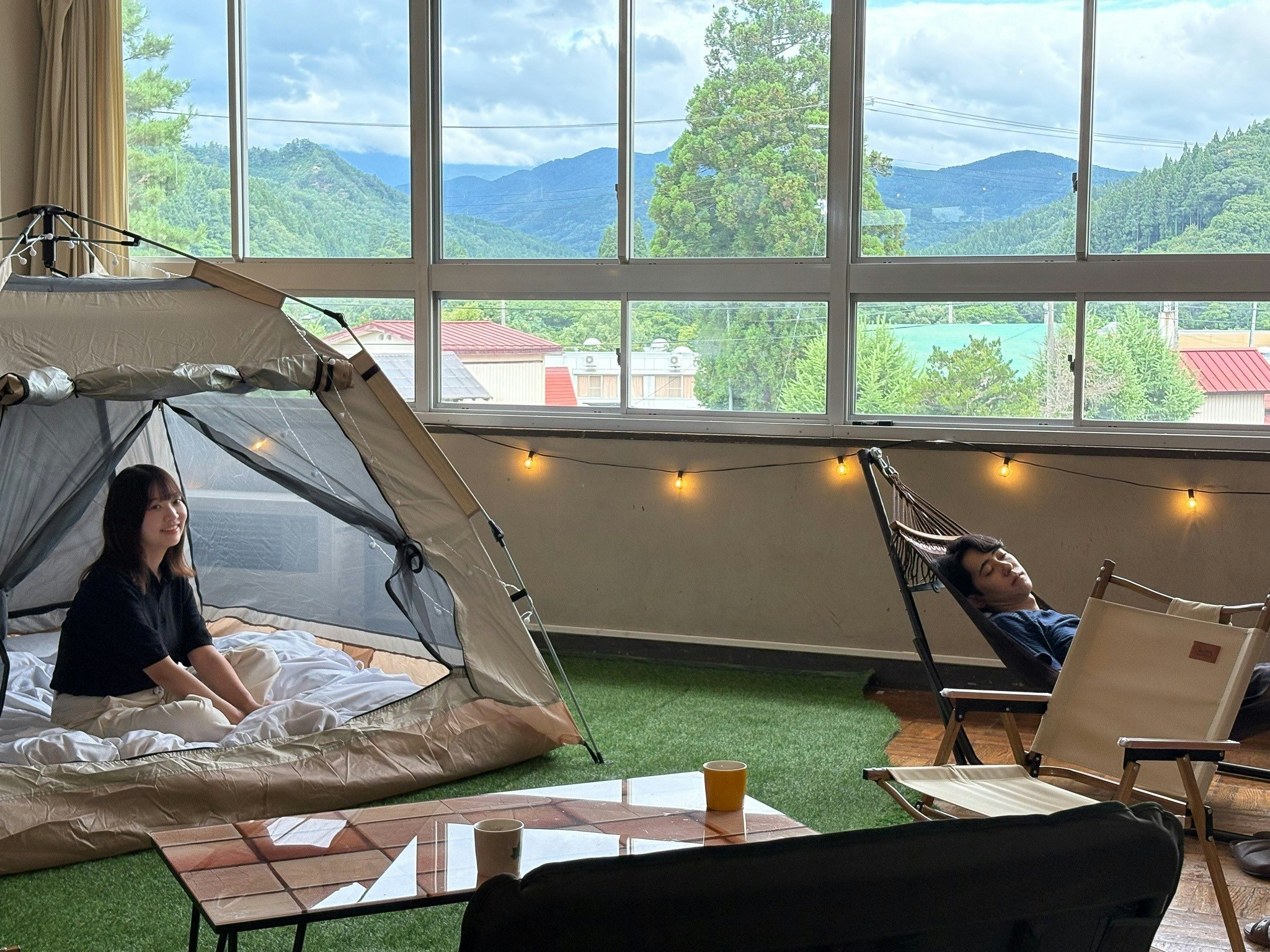教室グランピング【素泊まり・プライベートルーム】