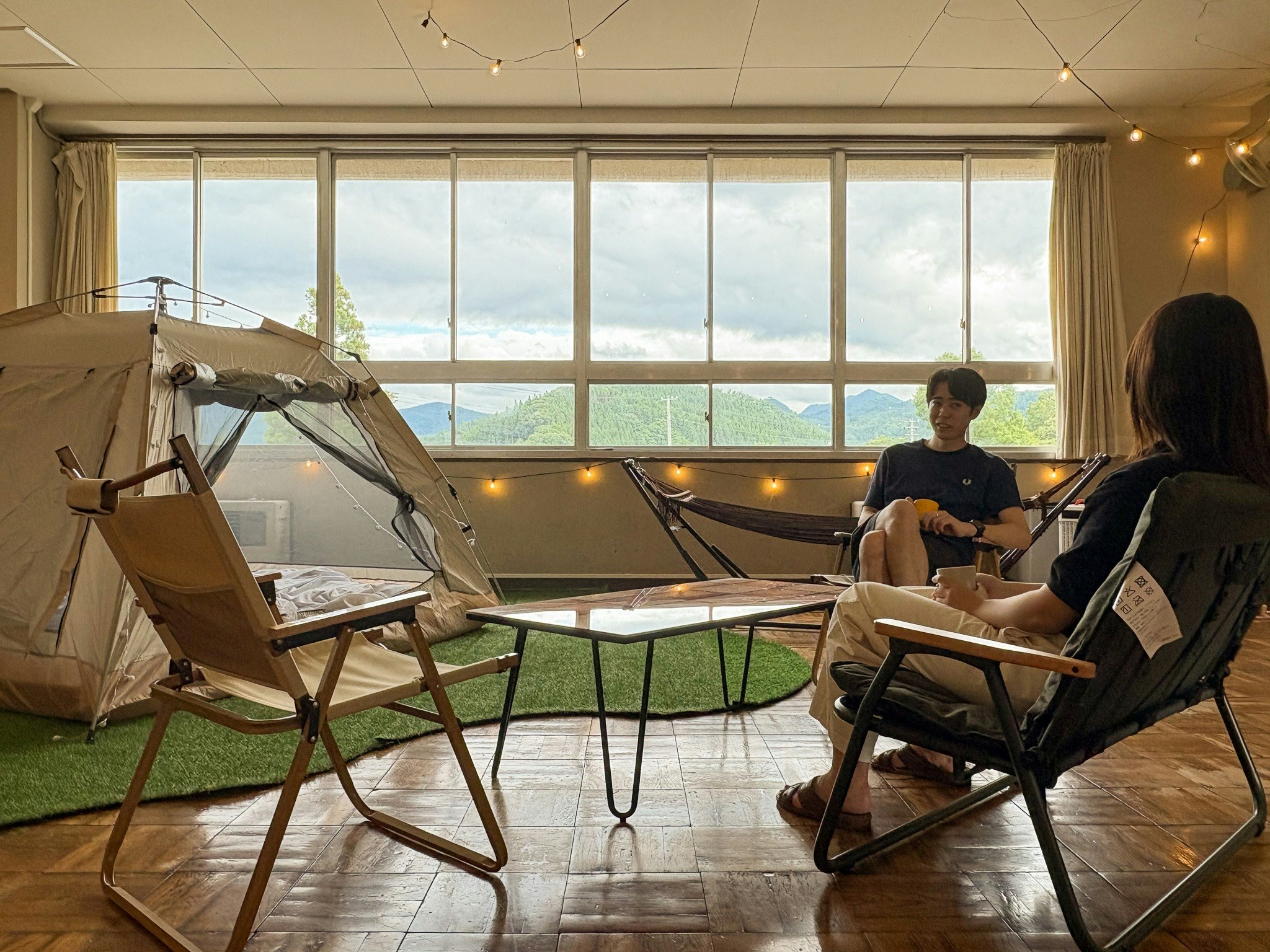 教室グランピング【素泊まり・プライベートルーム】