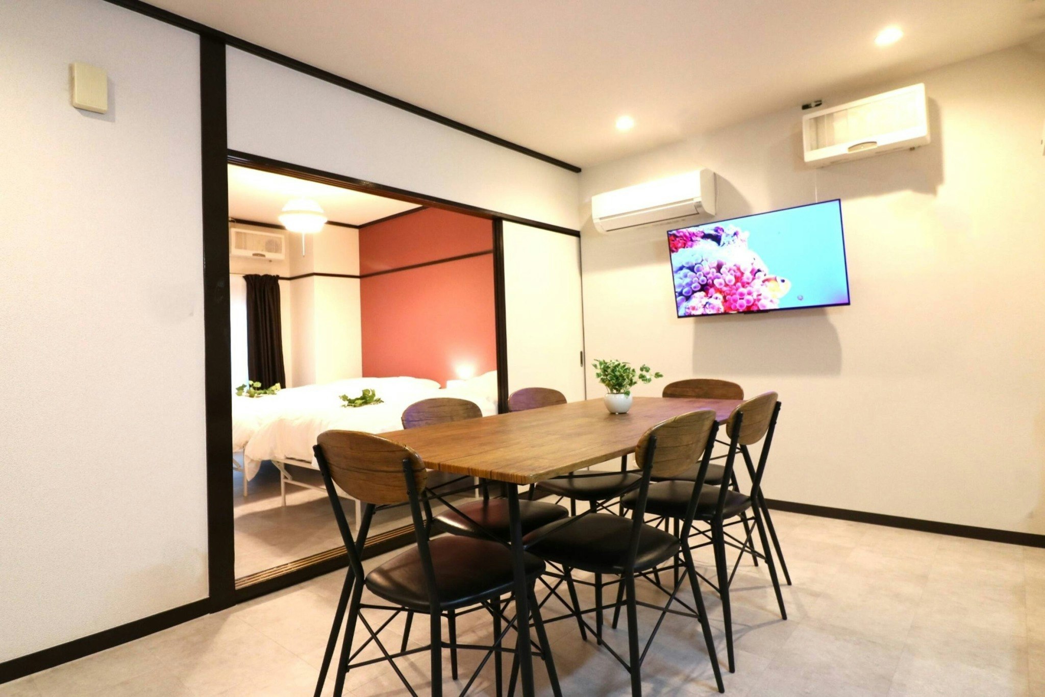 Newリフォーム済!新大阪駅徒歩7分/最大6名 52m2 2LDK 4ベッド/Wifi/SG21