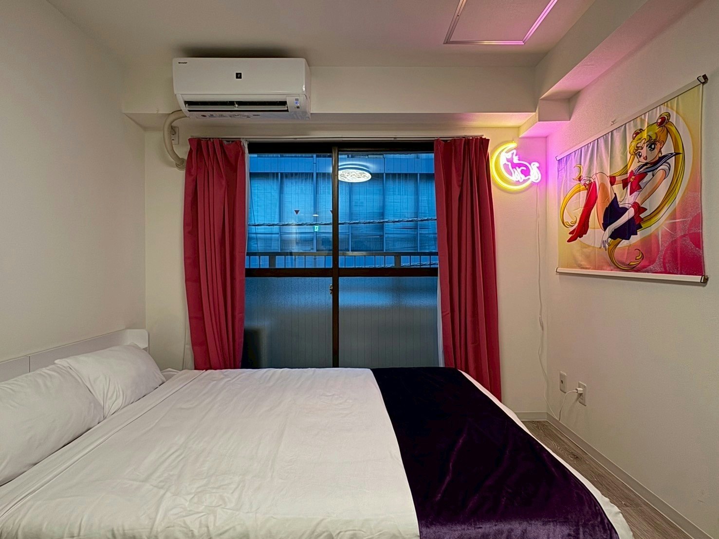 溜池山王駅徒歩4分|月にかわっておもてなしよ|ピンク&パープルの魔法空間|月とうさぎルーム|最大3名