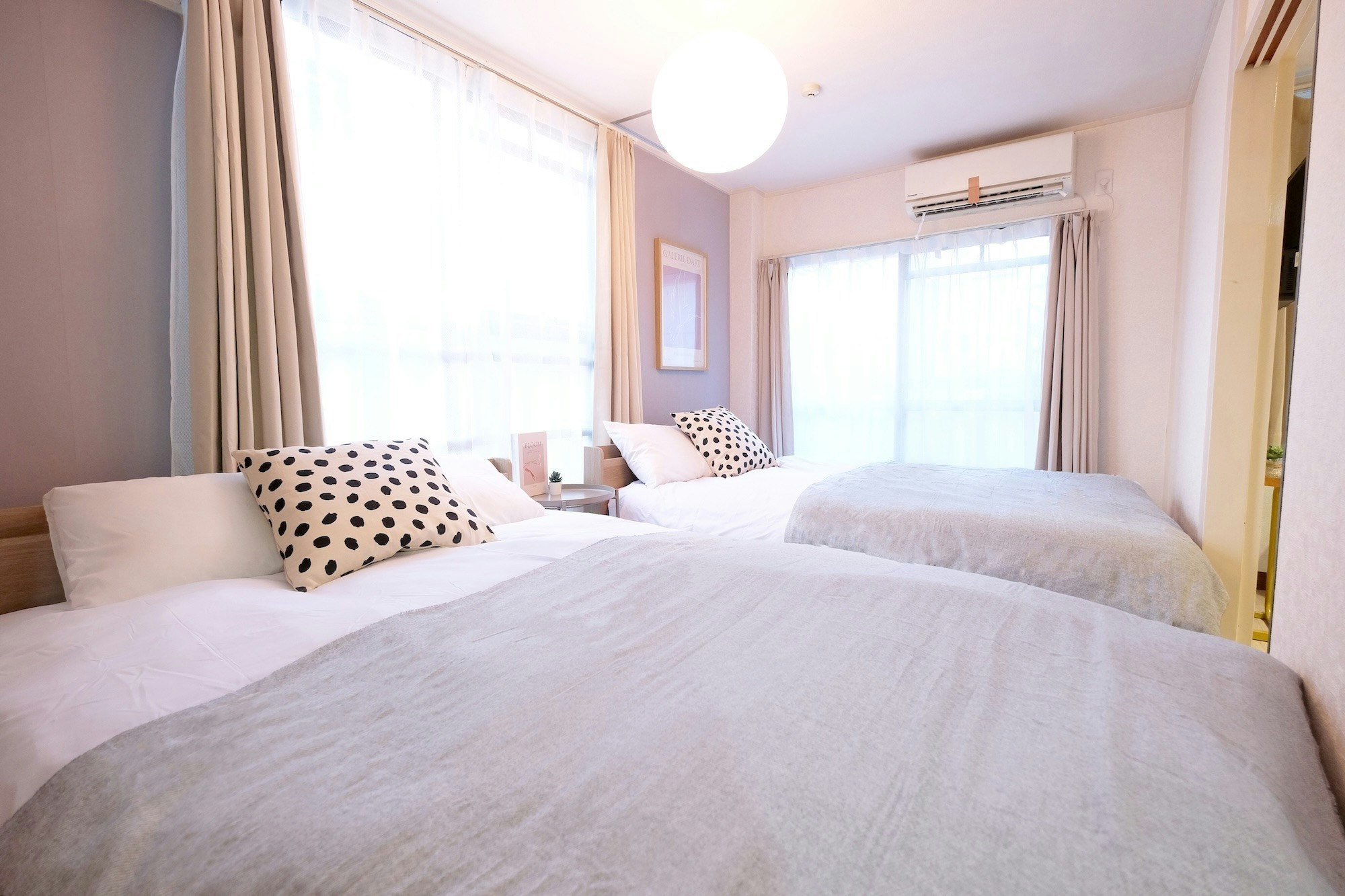 Cozy Apt.32m2 |上北沢駅2分・新宿13分|ダブルベッド2台+ソファーベッド【#202】