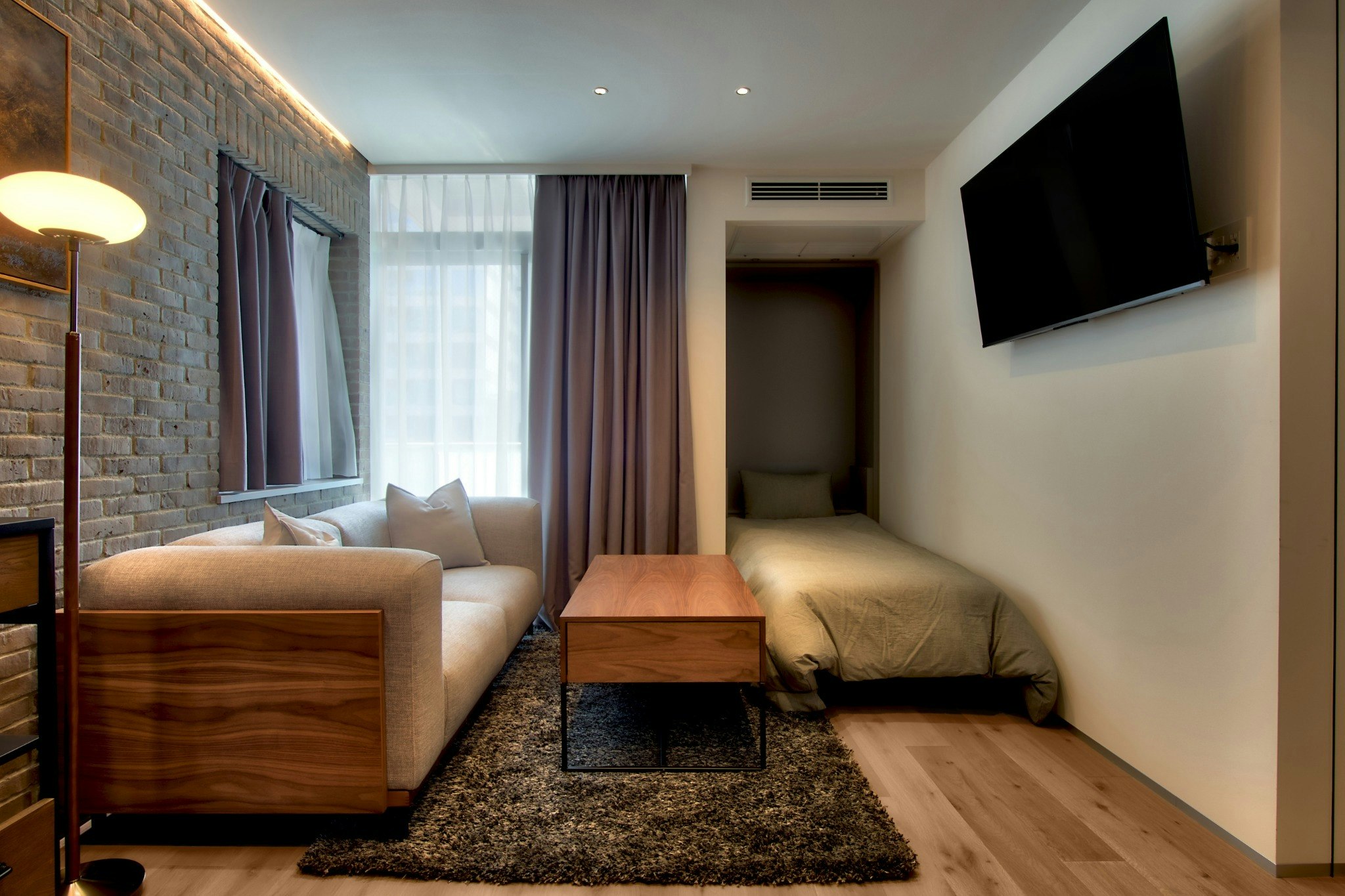 【STUMP SA MinamiAzabu 901】WiFi付単身宿泊にピッタリ|洗濯乾燥機付き