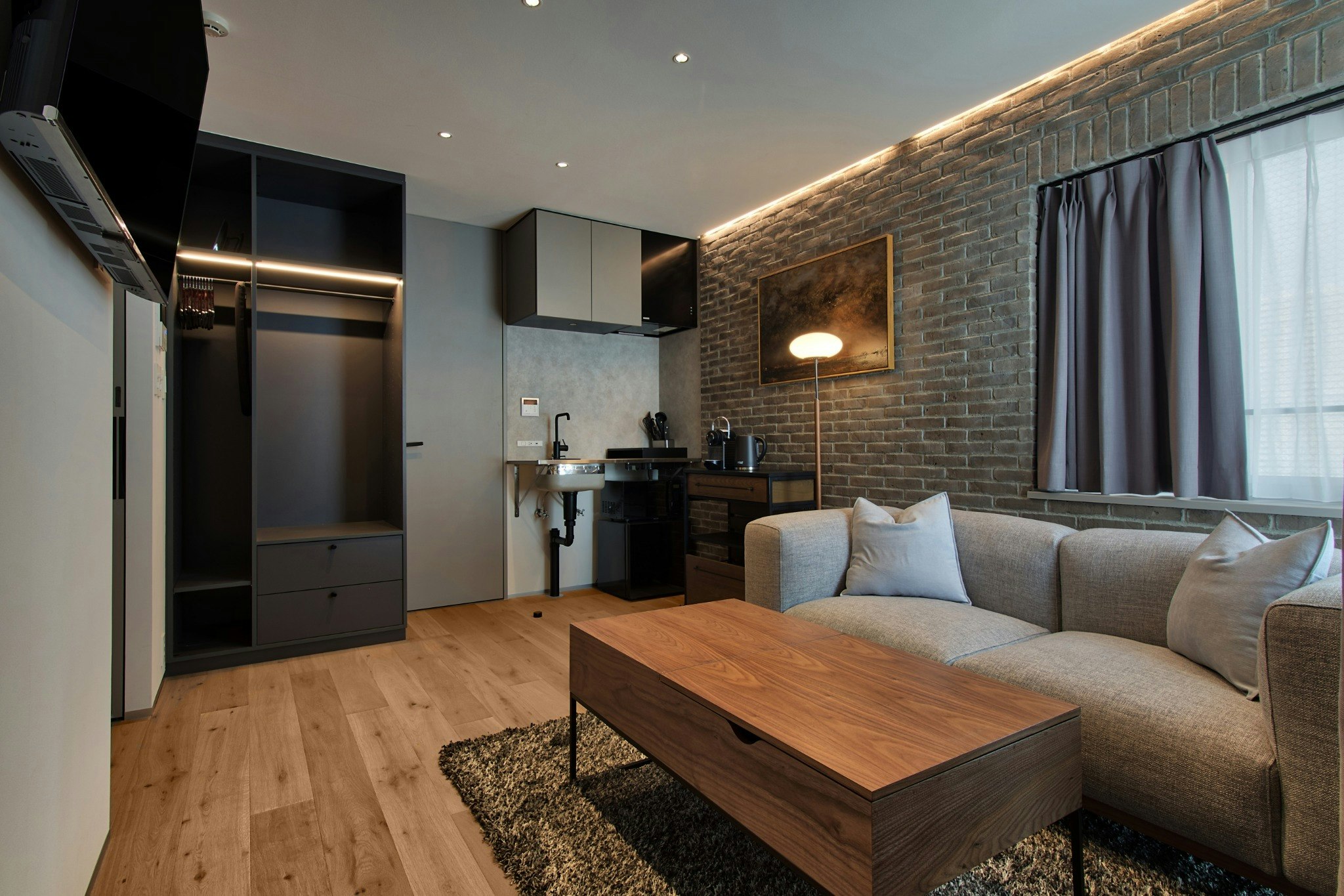 【STUMP SA MinamiAzabu 901】WiFi付単身宿泊にピッタリ|洗濯乾燥機付き