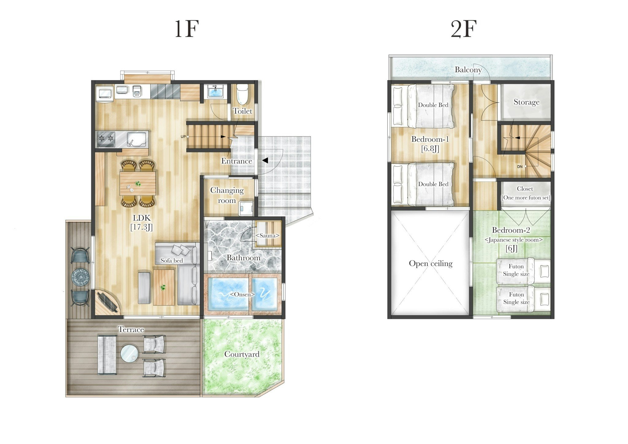 天ヶ瀬の源泉掛け流し温泉、サウナ付き一棟貸切りヴィラ/5名様まで同料金/連泊がお得【~あまやどり~】
