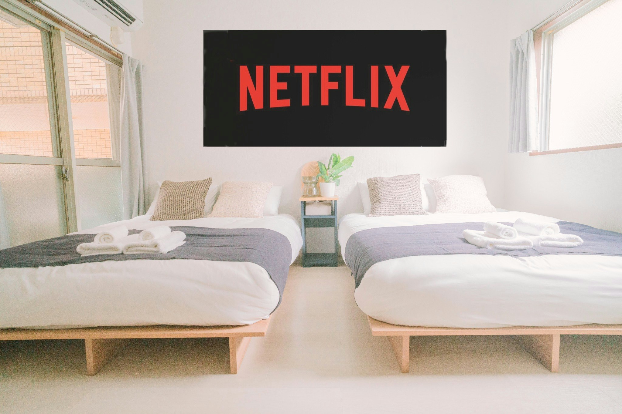 【NEW OPEN!!︎】ジャパンディ部屋|100インチプロジェクター|徒歩9分|最大4名