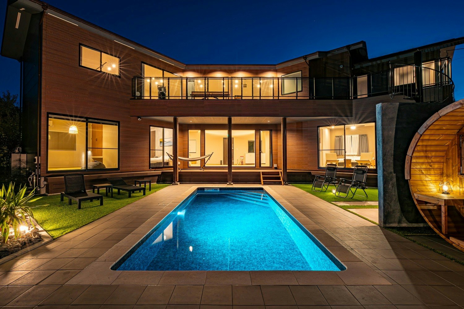 【禁煙】贅沢なプール/サウナ付きの一棟貸し温泉宿 BBQも可