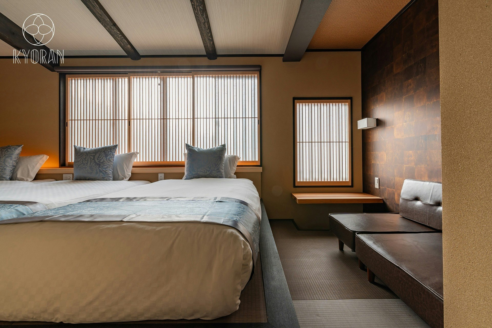 京都駅歩12分、九条駅6分、京町家の風情と庭を楽しむ、最大6名2LDK一棟貸し