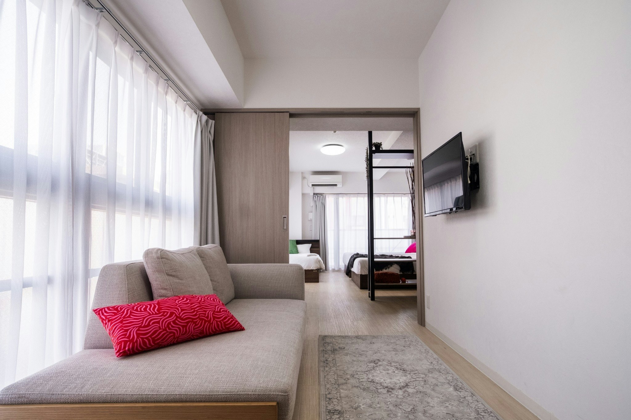 【禁煙】ファミリーアパートメント最大5名|50平米【素泊まり】