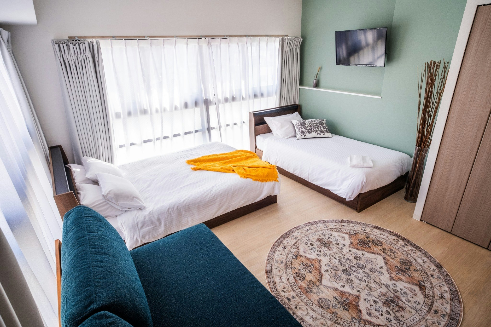 【禁煙】モダンアパートメント最大4名|40平米【素泊まり】