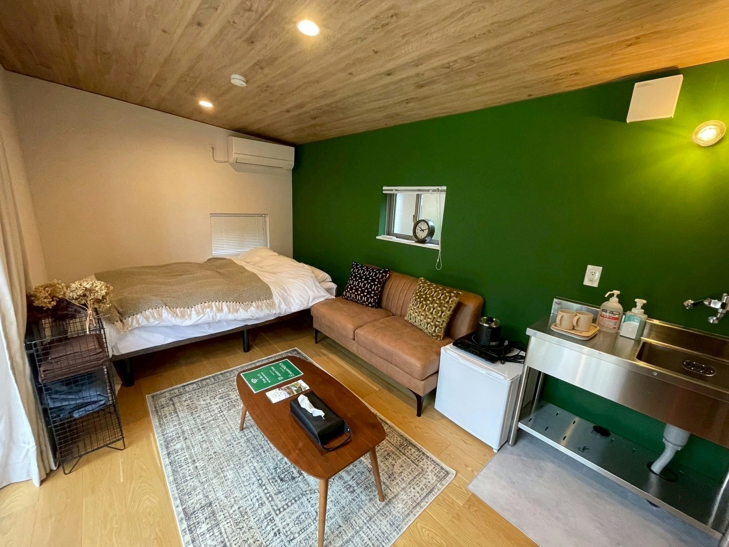 コテージ「を」 ダブルベッド