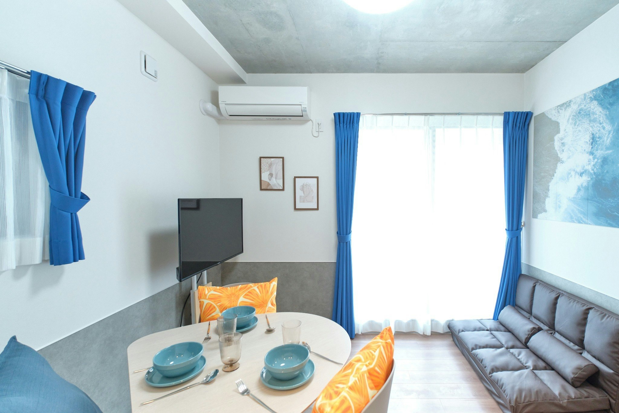 Bタイプ/西新宿駅から徒歩4分/新宿駅まで一駅/3名収容/wifiあり