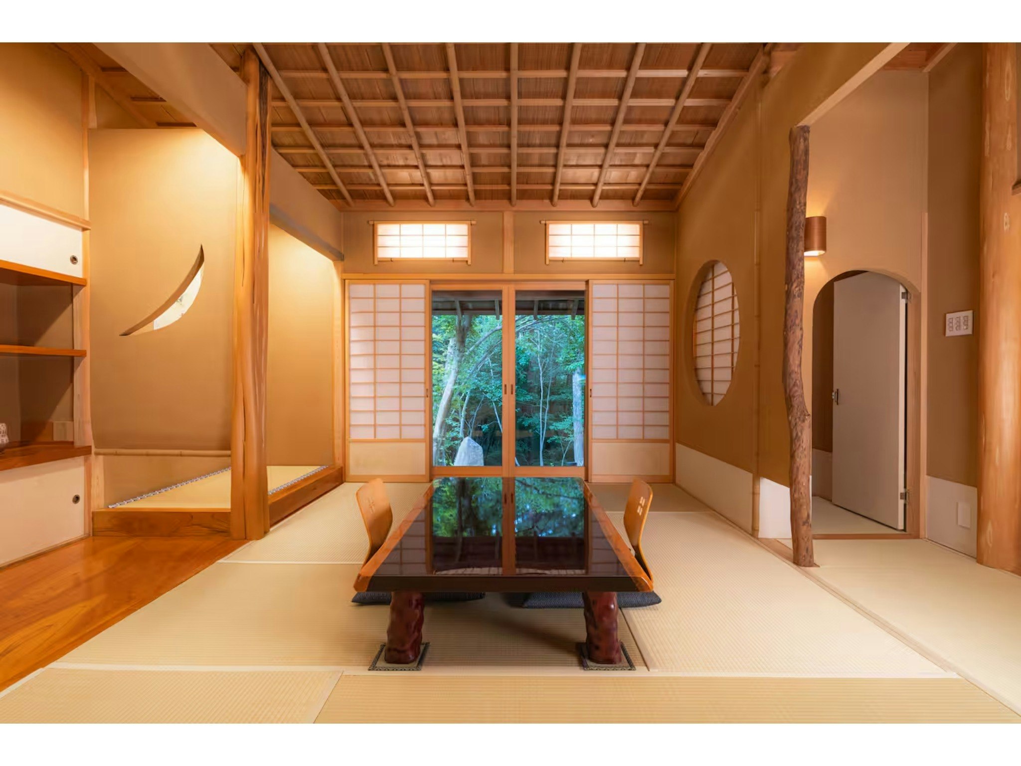 1日1組様限定 最大25名様 源泉掛け流し半露天温泉付き Villa洗心庵