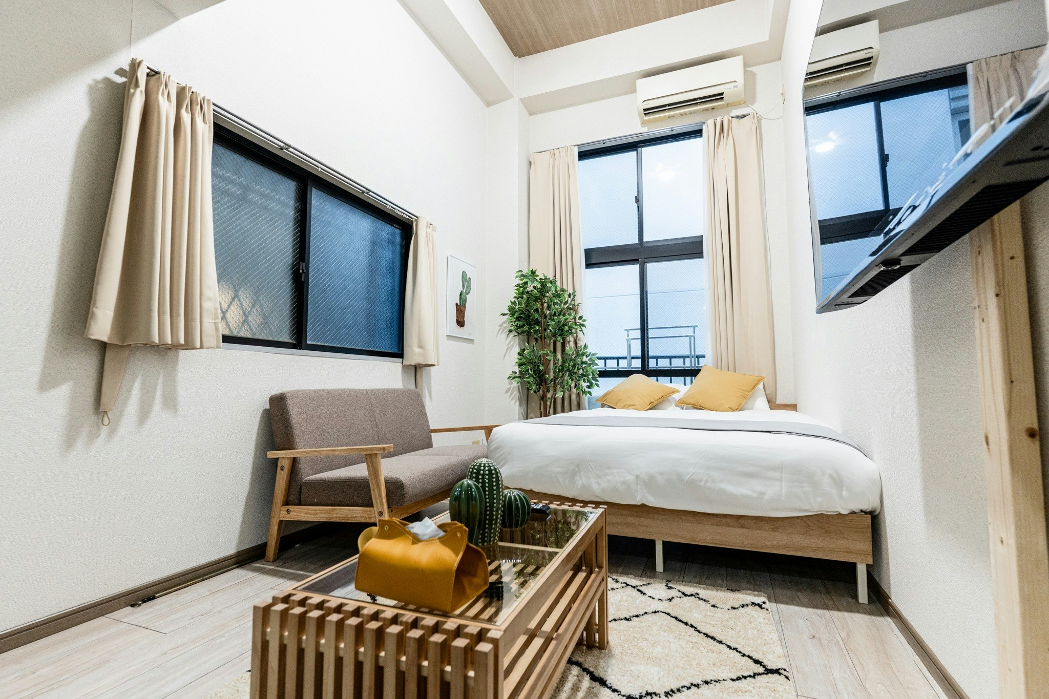 北欧ナチュラルな癒しのお部屋|キャナルシティ目の前|櫛田神社前駅から5分|最大5名